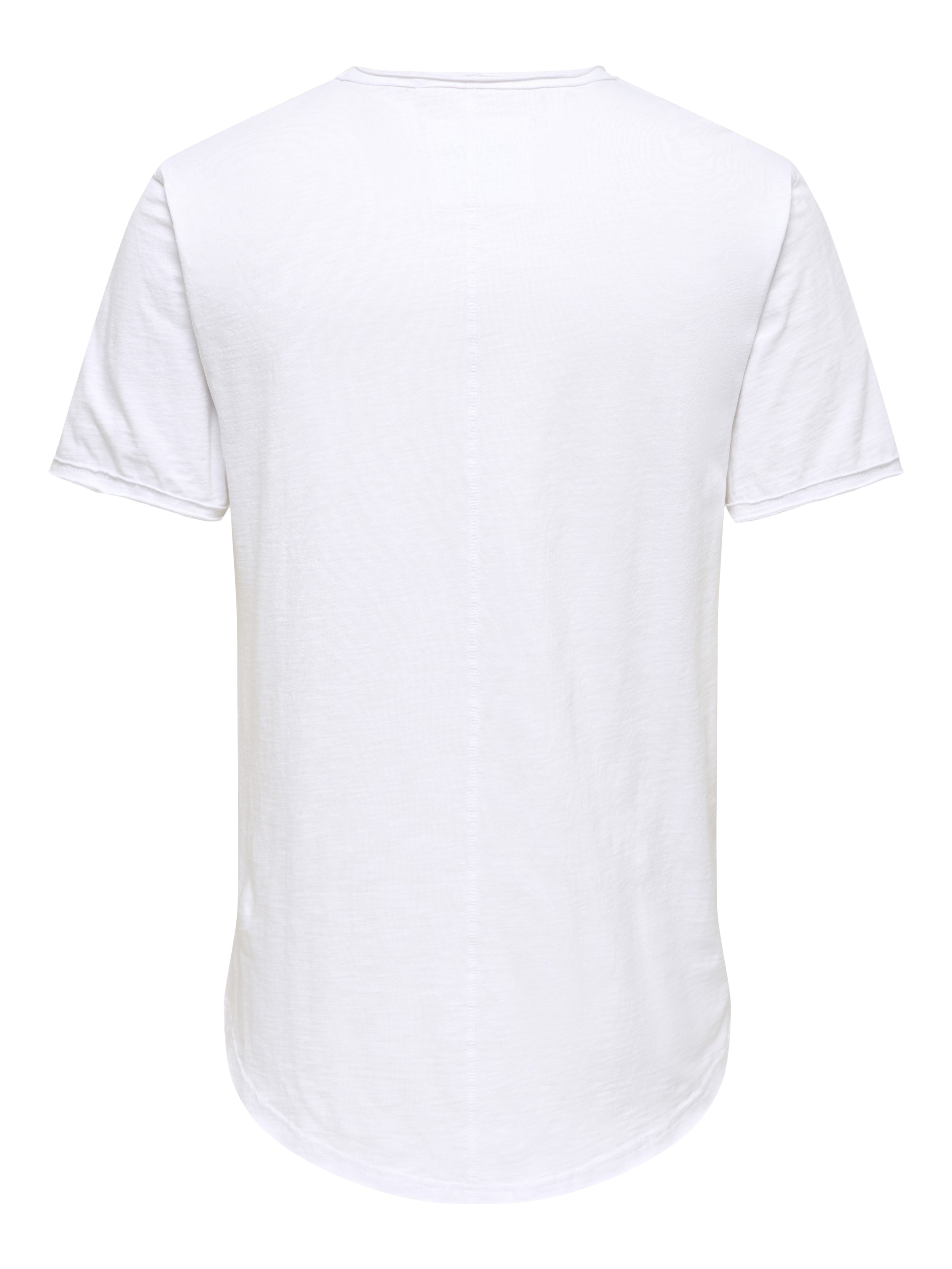 Only & Sons Herren T-Shirts kurz Bright White
