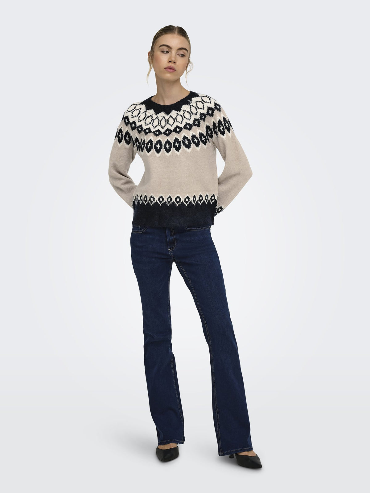 Only Damen Pullover Night Sky/Strin