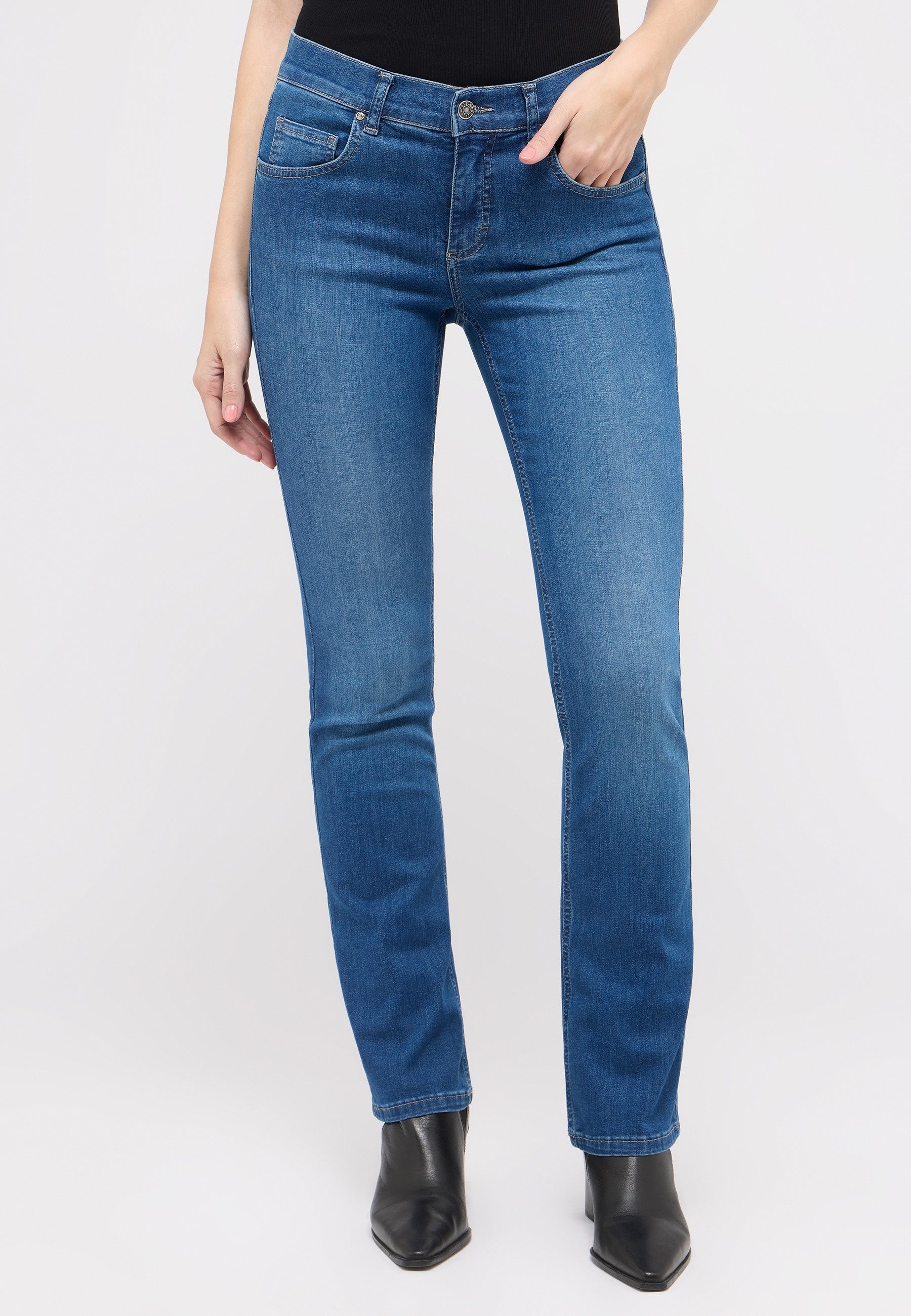 Angels Damen Jeans  Mid Blue Us