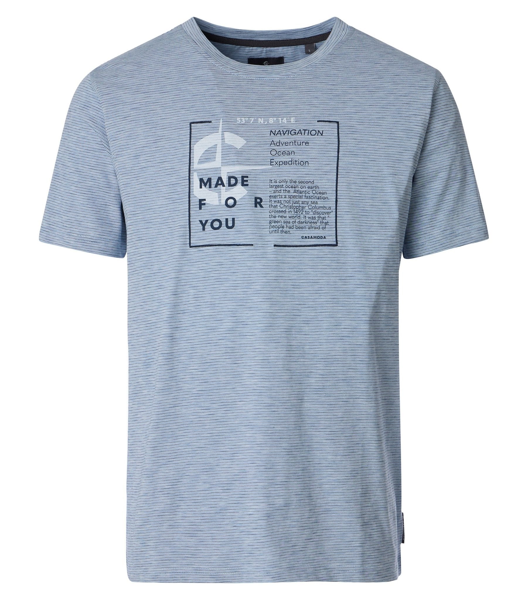 Casa Moda Herren T-Shirts kurz  Blau