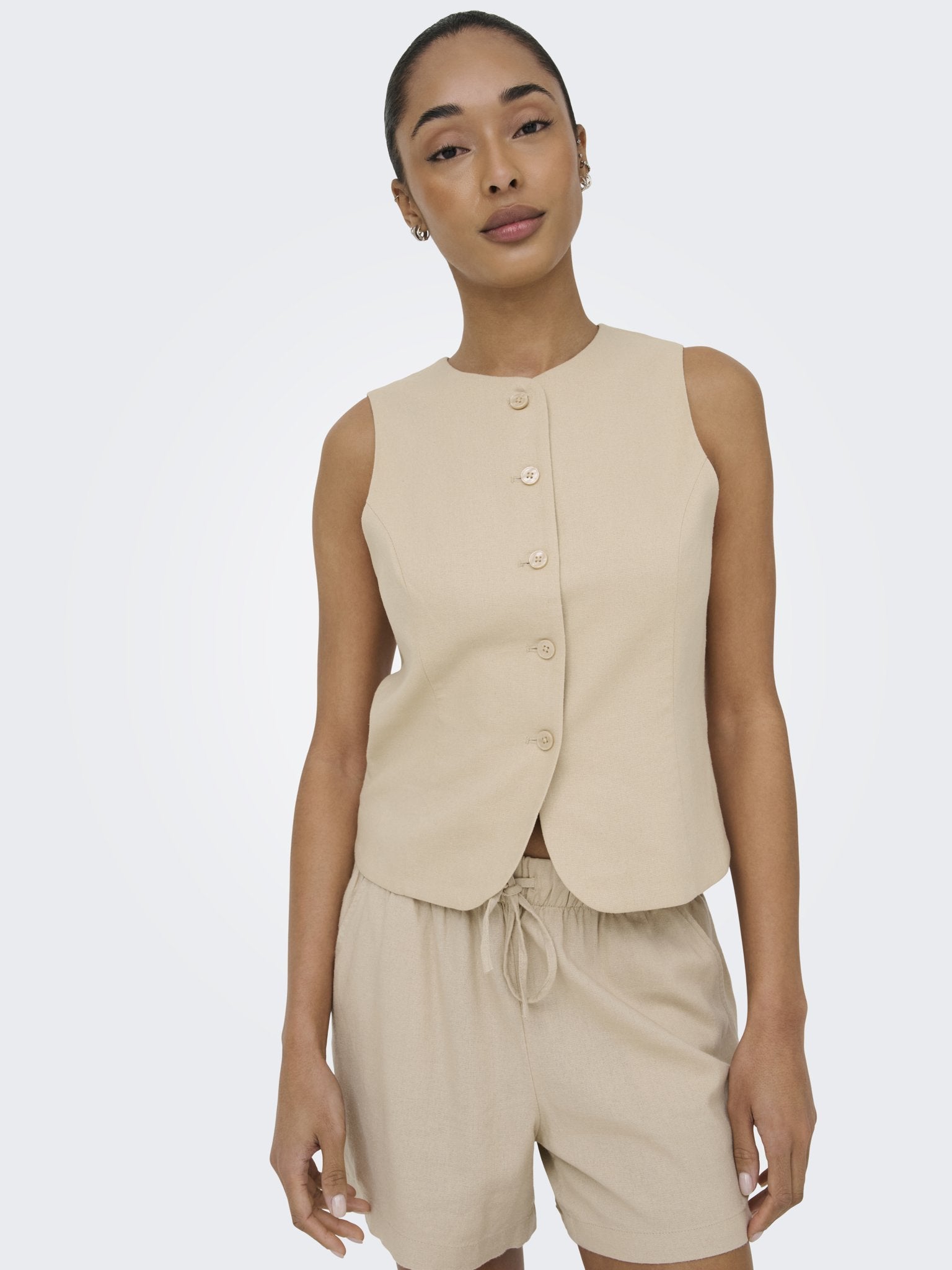 Only Damen Indoorwesten Oxford Tan