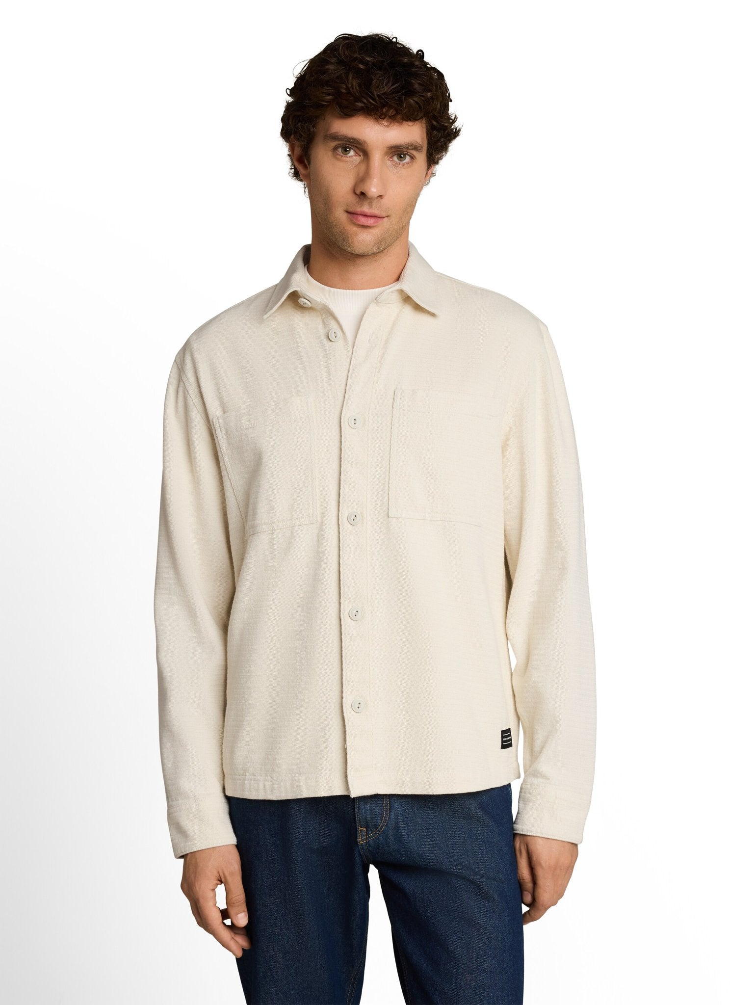 Tom Tailor denim Herren Hemden lang Gardenia White
