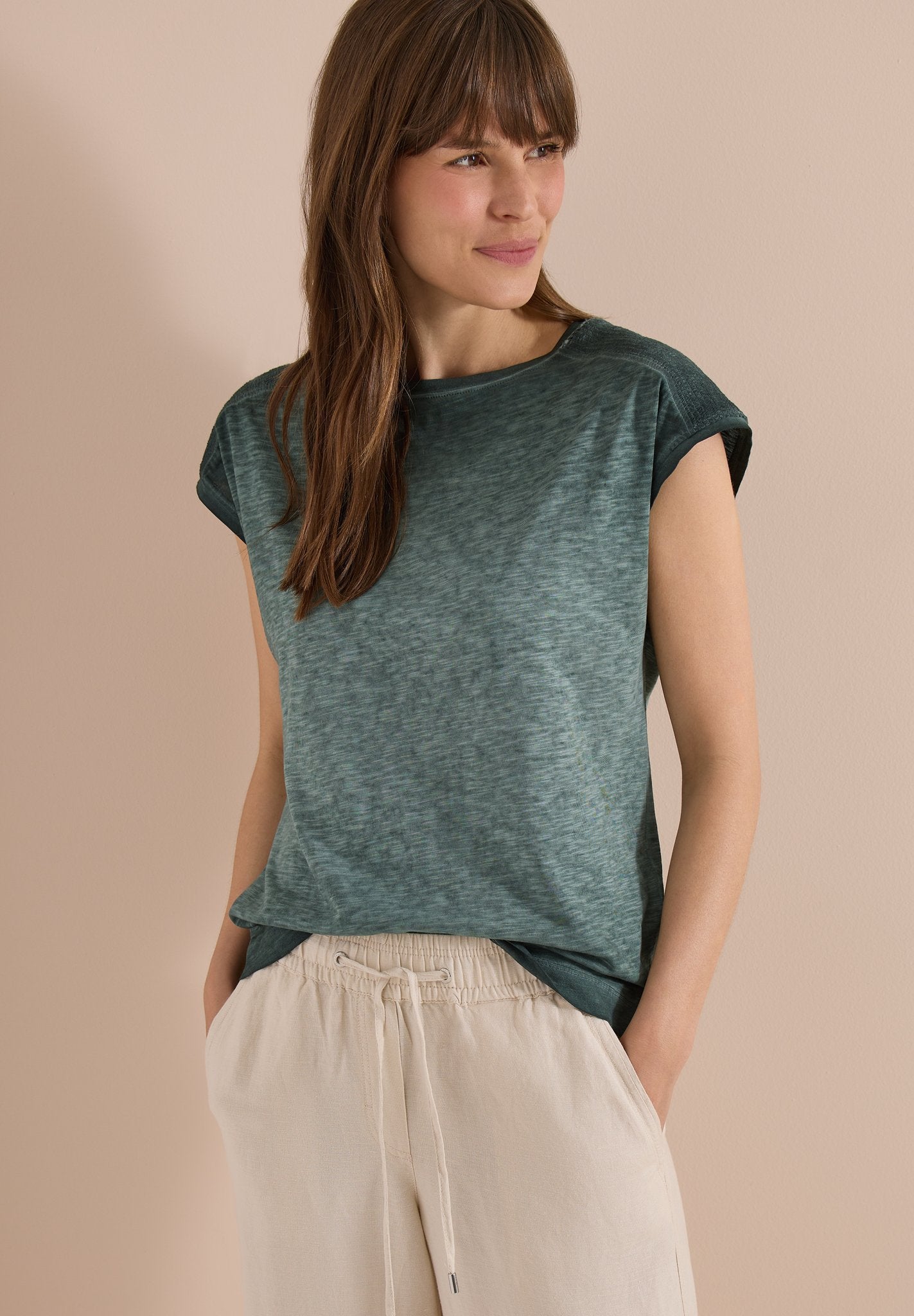 Cecil Damen T-Shirts Palm Bree