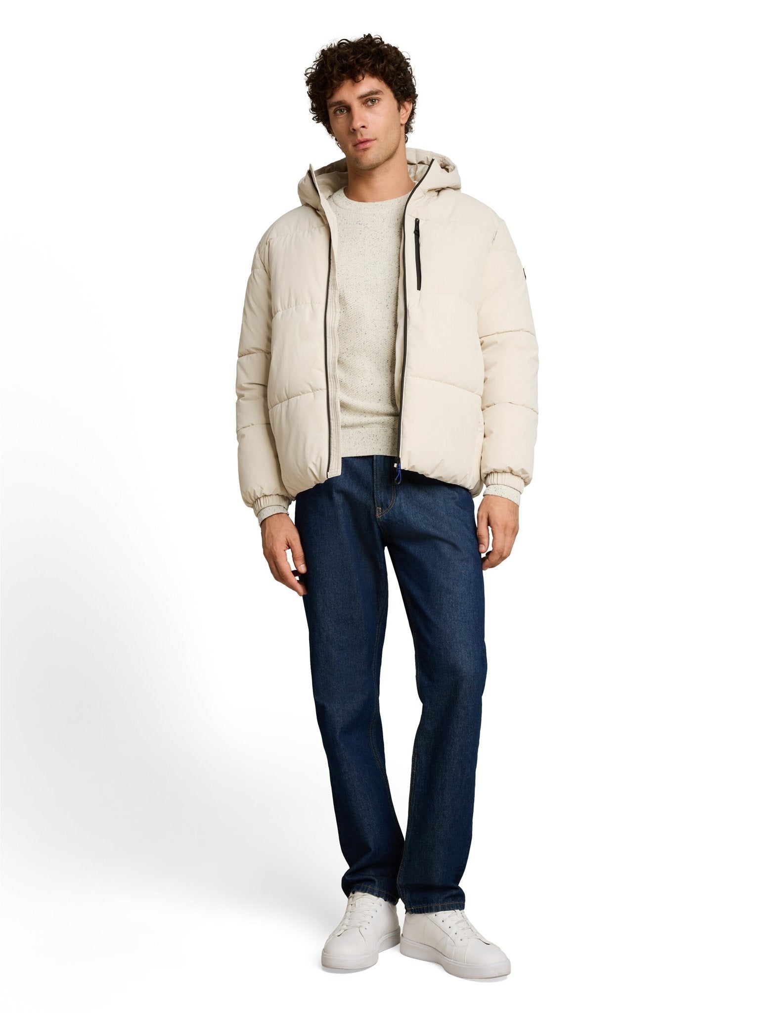 Tom Tailor denim Herren Pullover Off White Neps