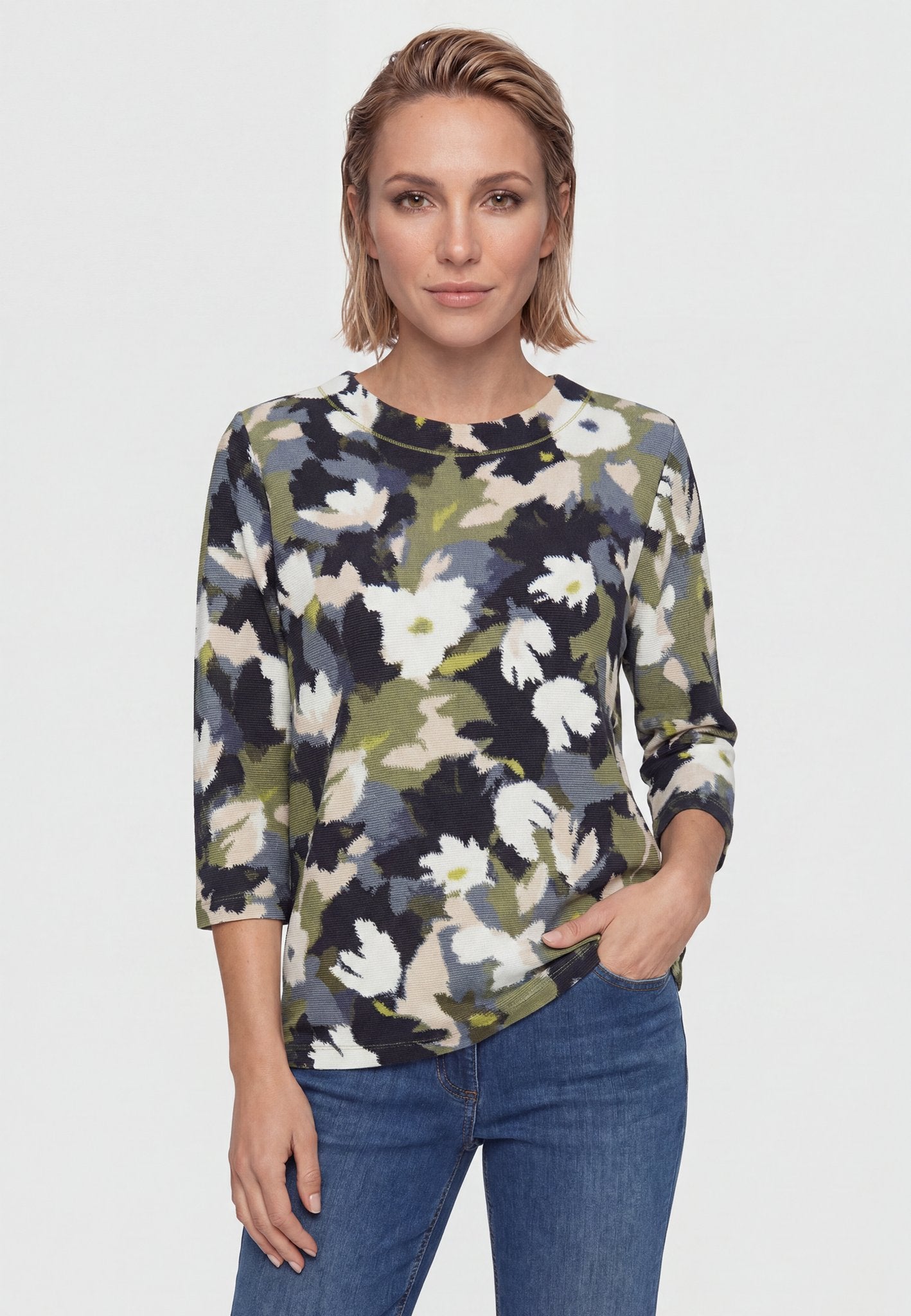 Olsen Damen Sweatshirts  Moss Gree