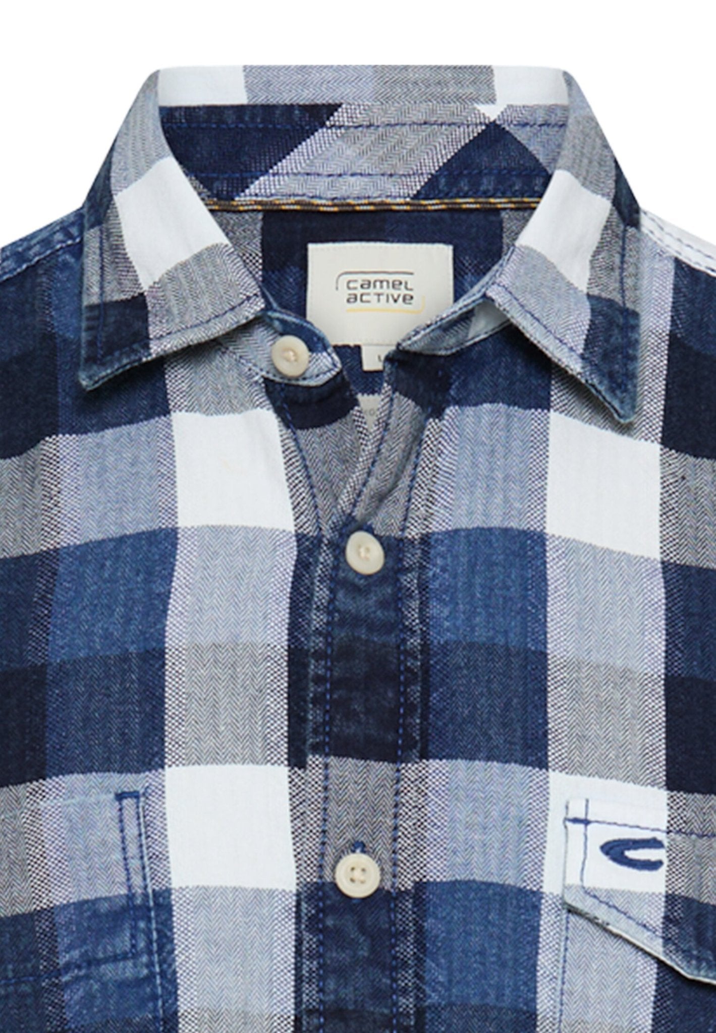 Camel active Herren Hemden kurz  Indigo Blue