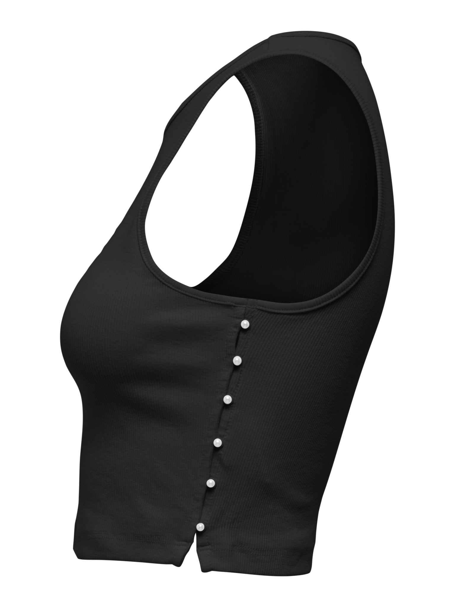 Only Damen Tops Black/Pearl Emb