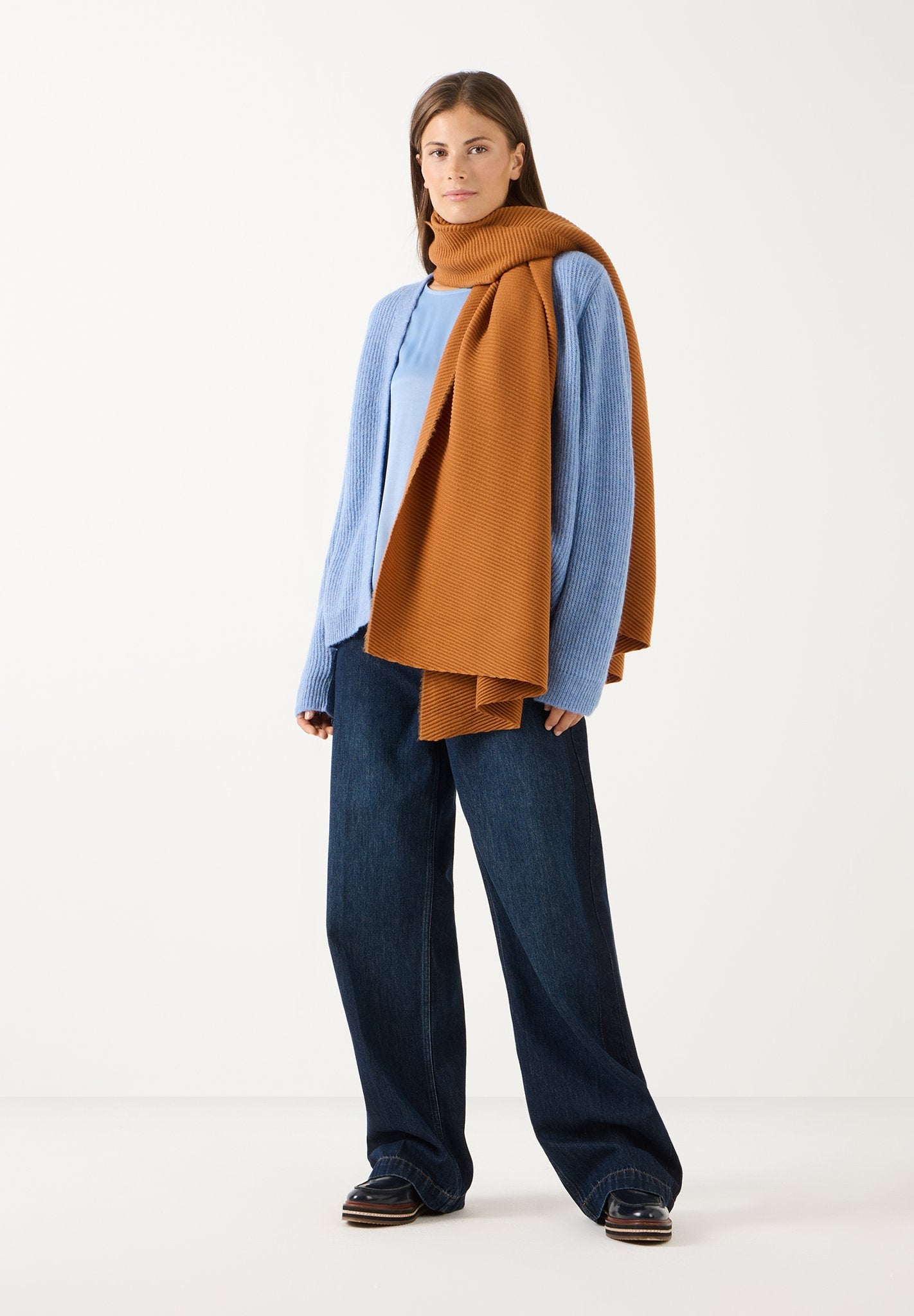 More & More Damen Strickjacken  Autumn Blu