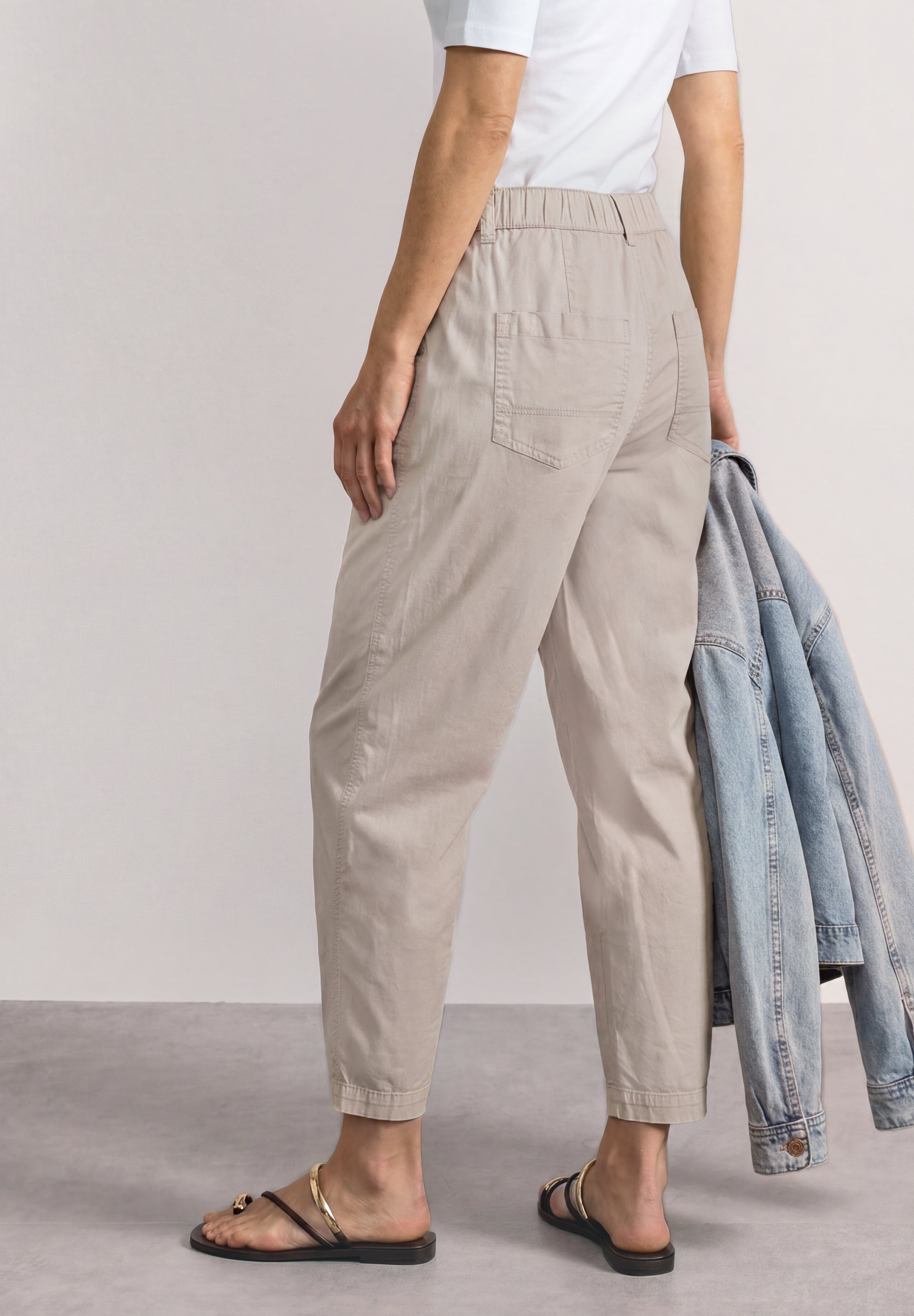 Street One Damen Hosen  Clay Sand