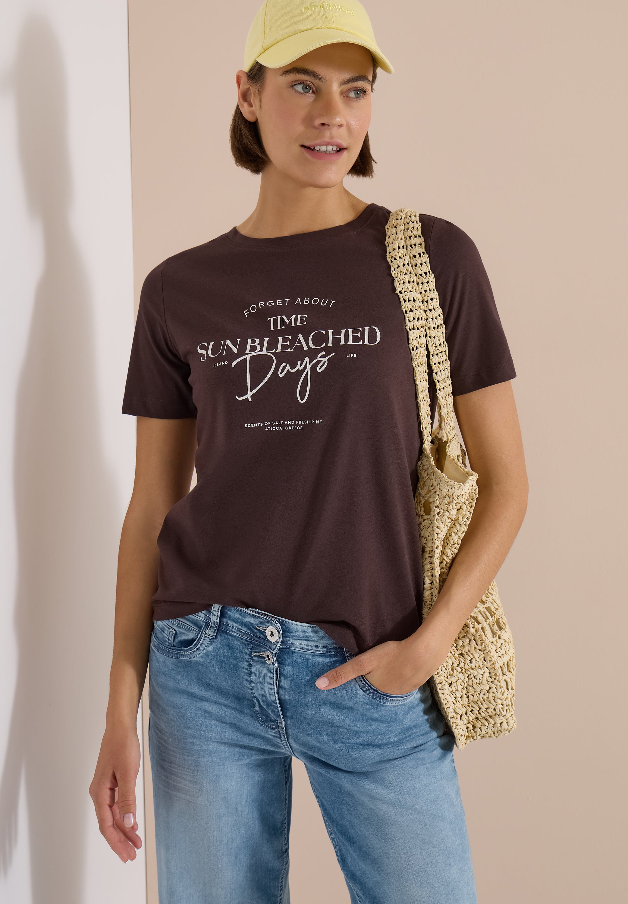 Cecil Damen T-Shirts  Brown Cac