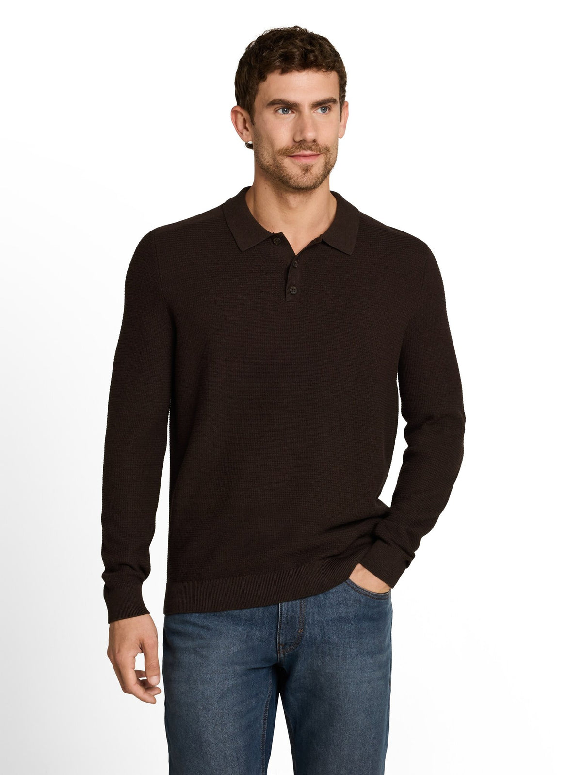 Tom Tailor Herren Pullover Dark Chocolate