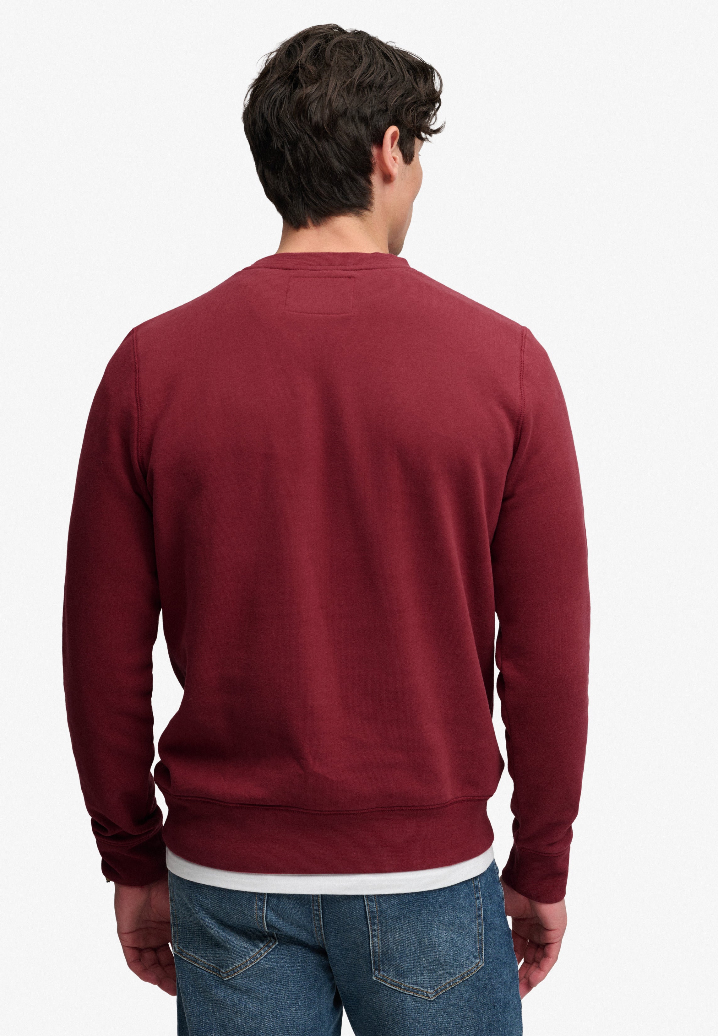 Superdry Men Herren Sweatshirts Msc Deep Ruby