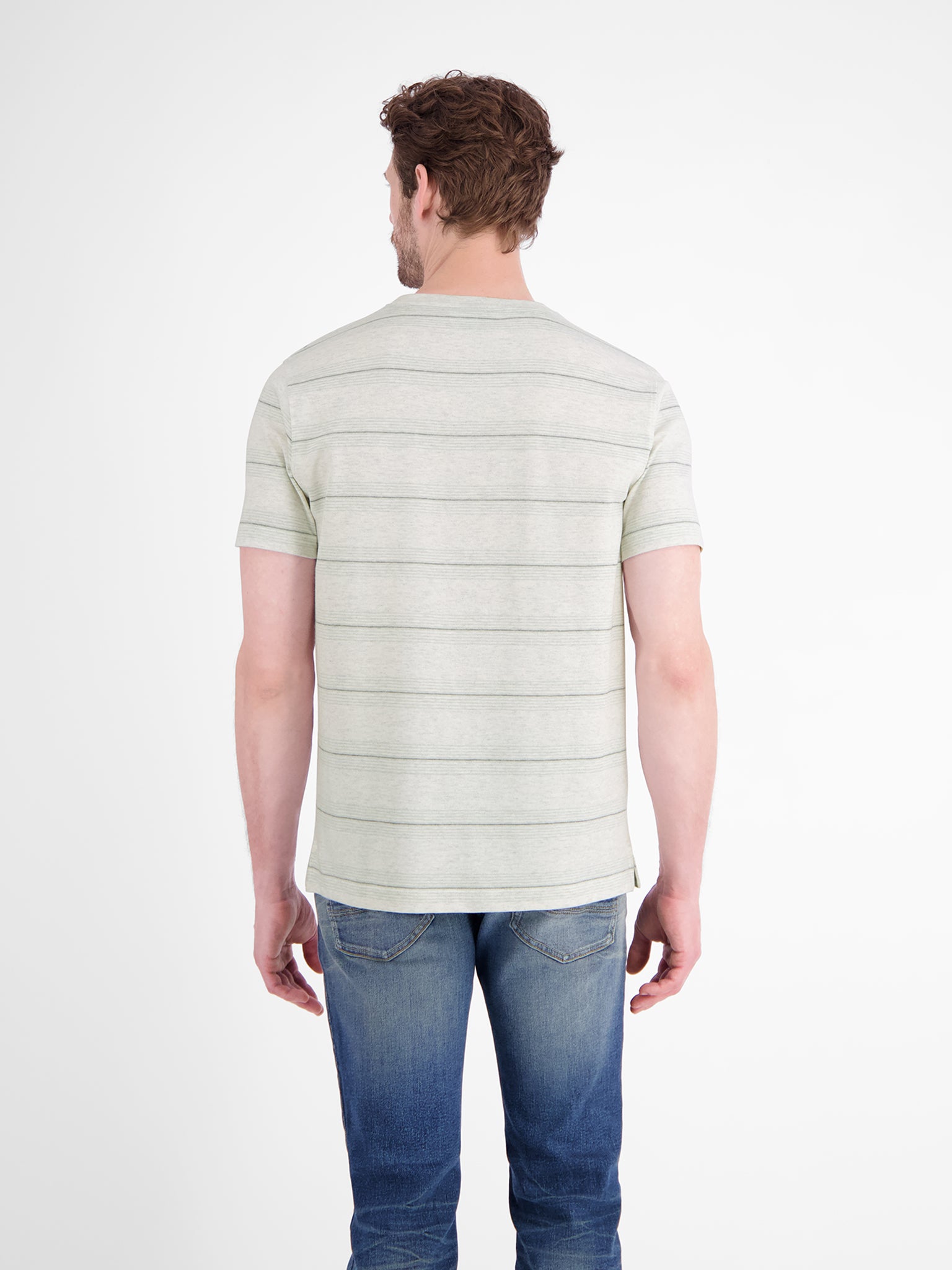 Lerros Herren T-Shirts kurz Cloudy White