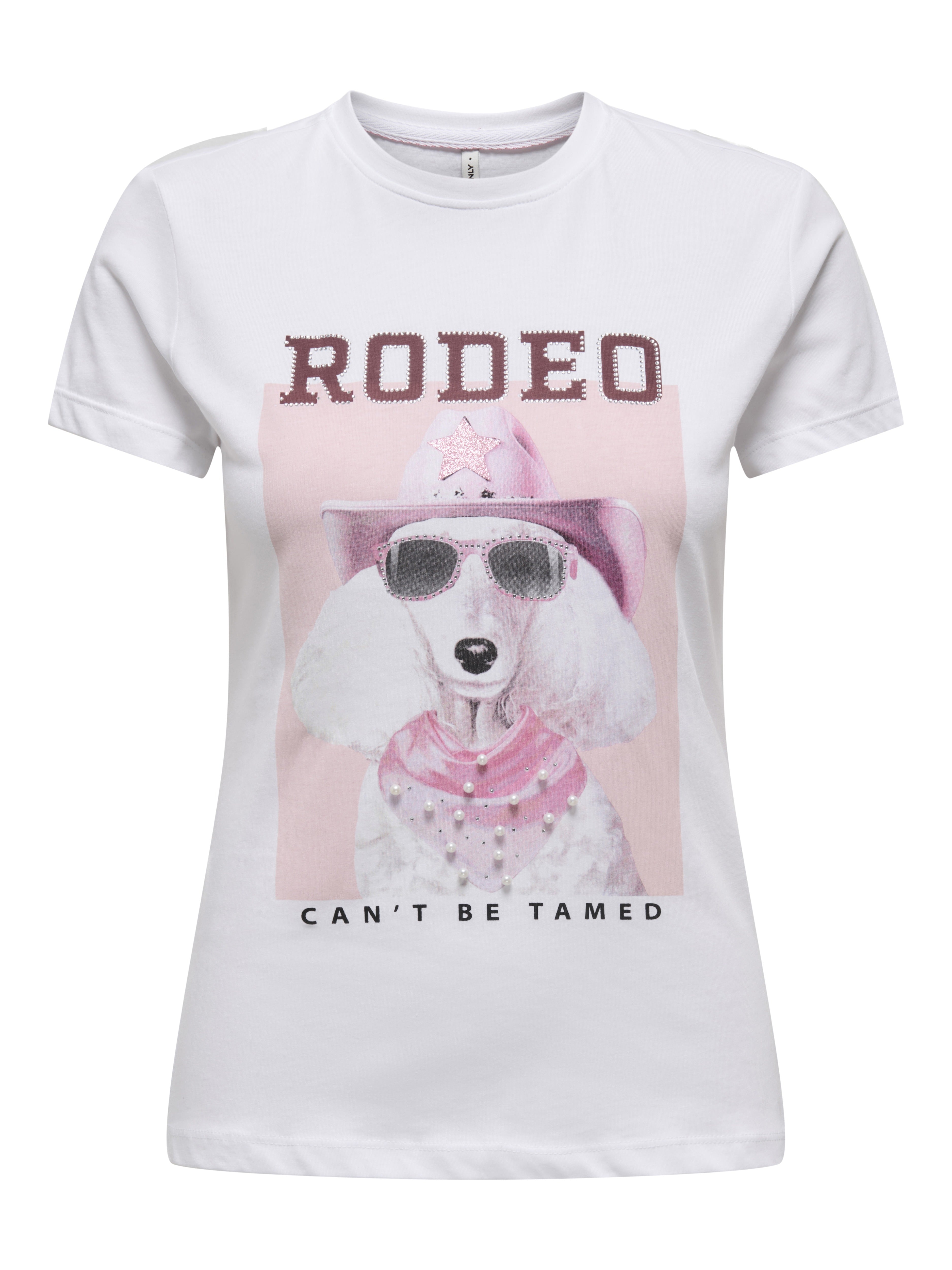 Only Damen T-Shirts Bright White/Ro