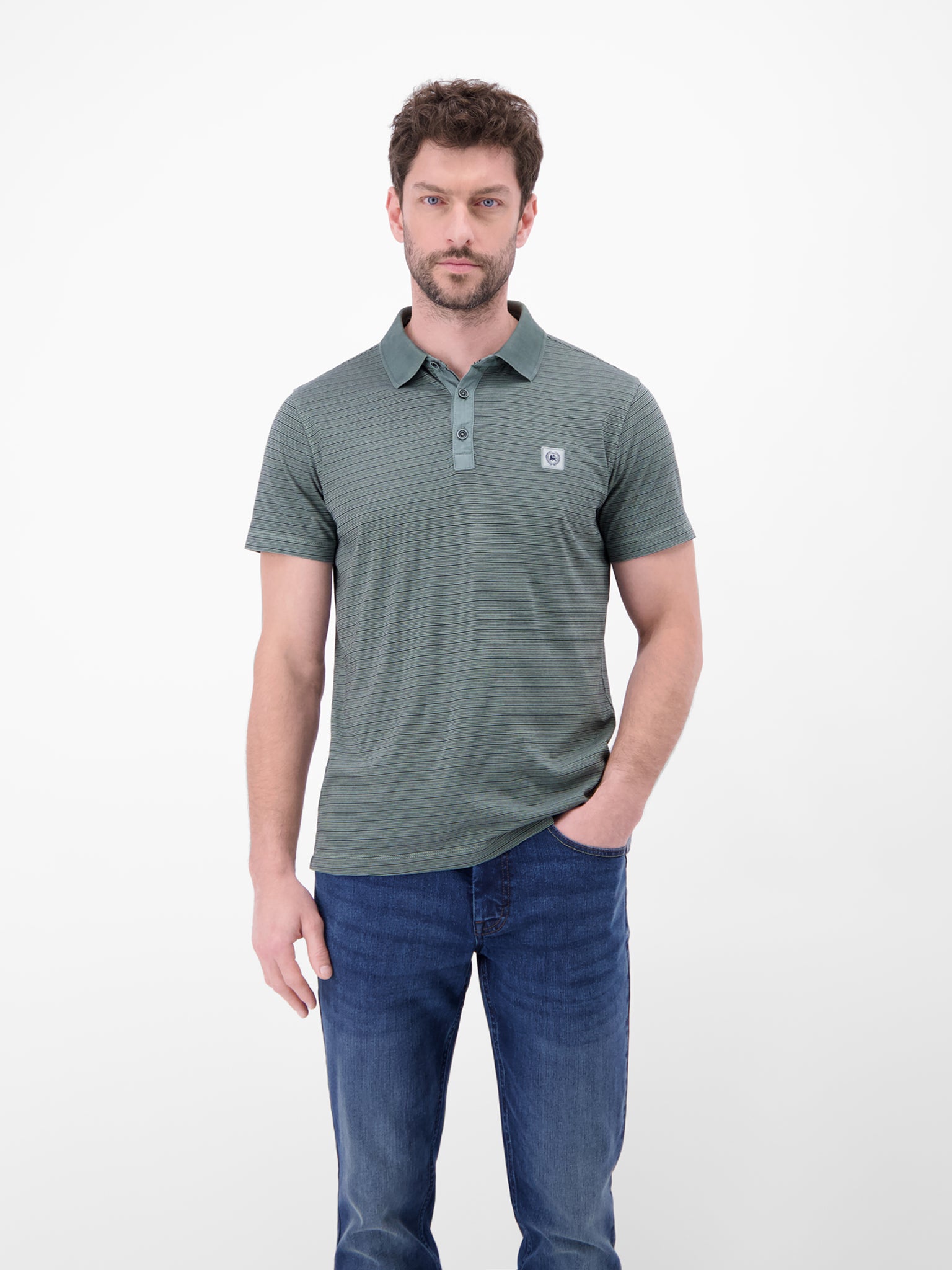 Lerros Herren Polo-Shirts Storm Grey