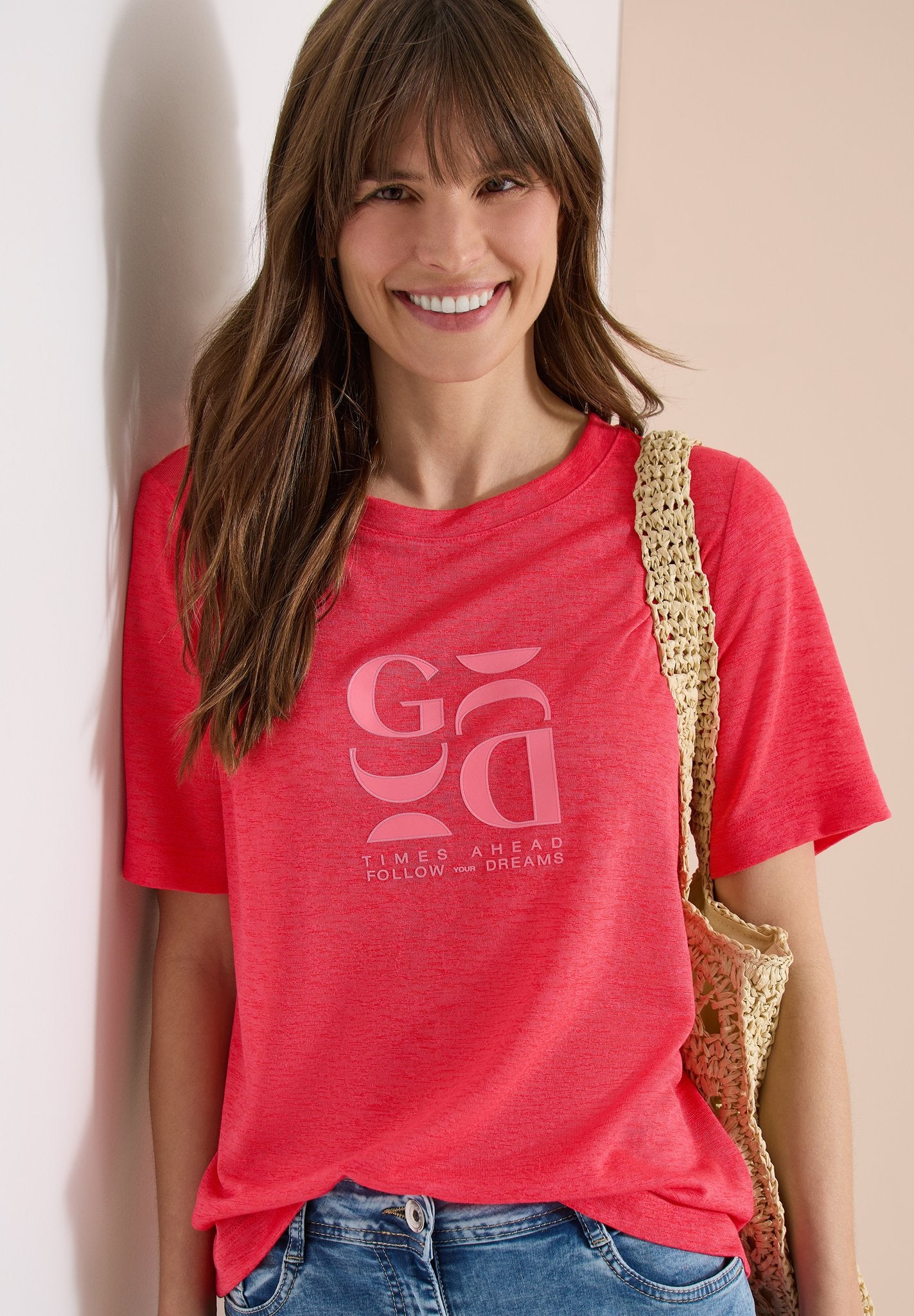 Cecil Damen T-Shirts  Fresh Red