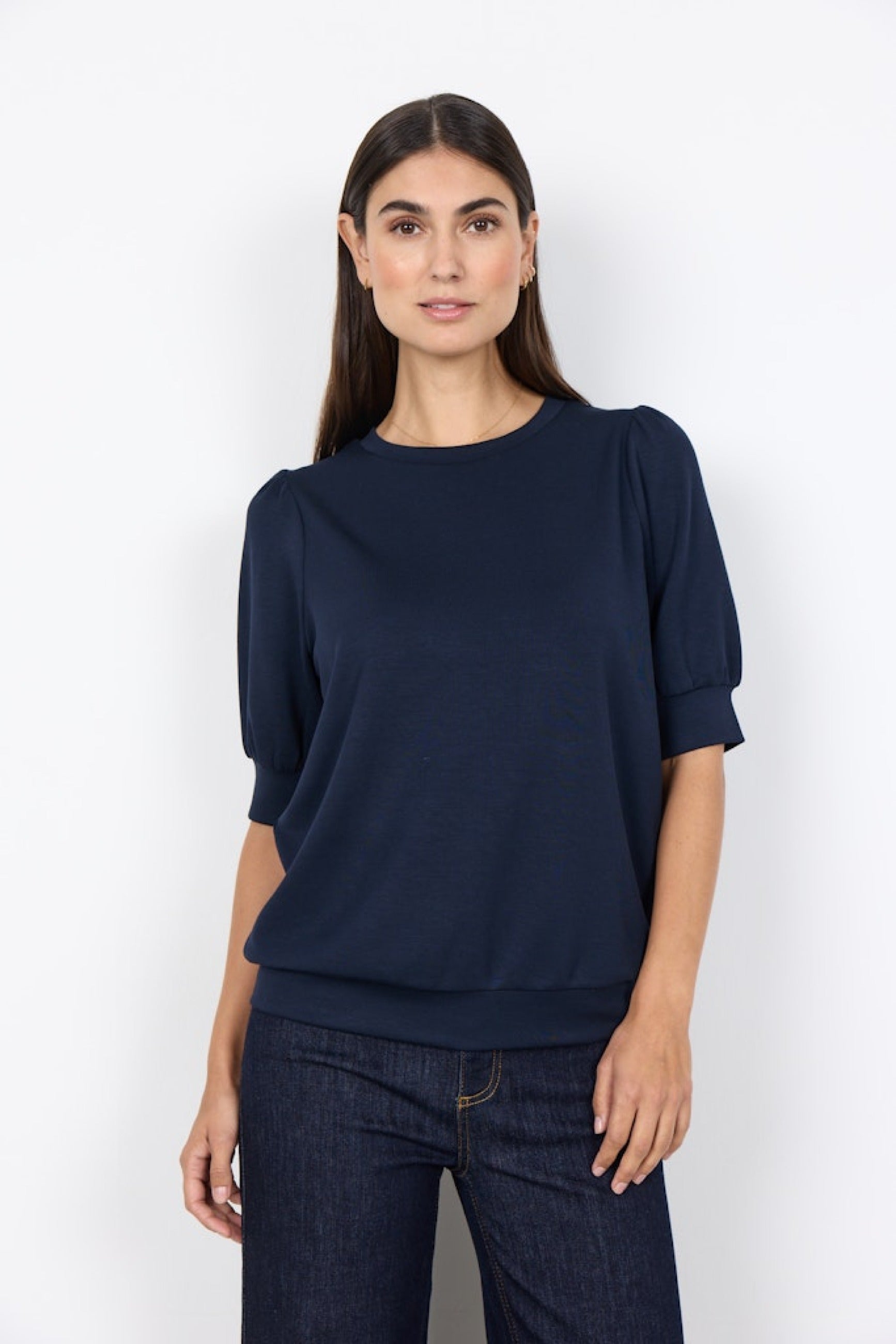 Soya Concept Damen Blusen kurz Navy