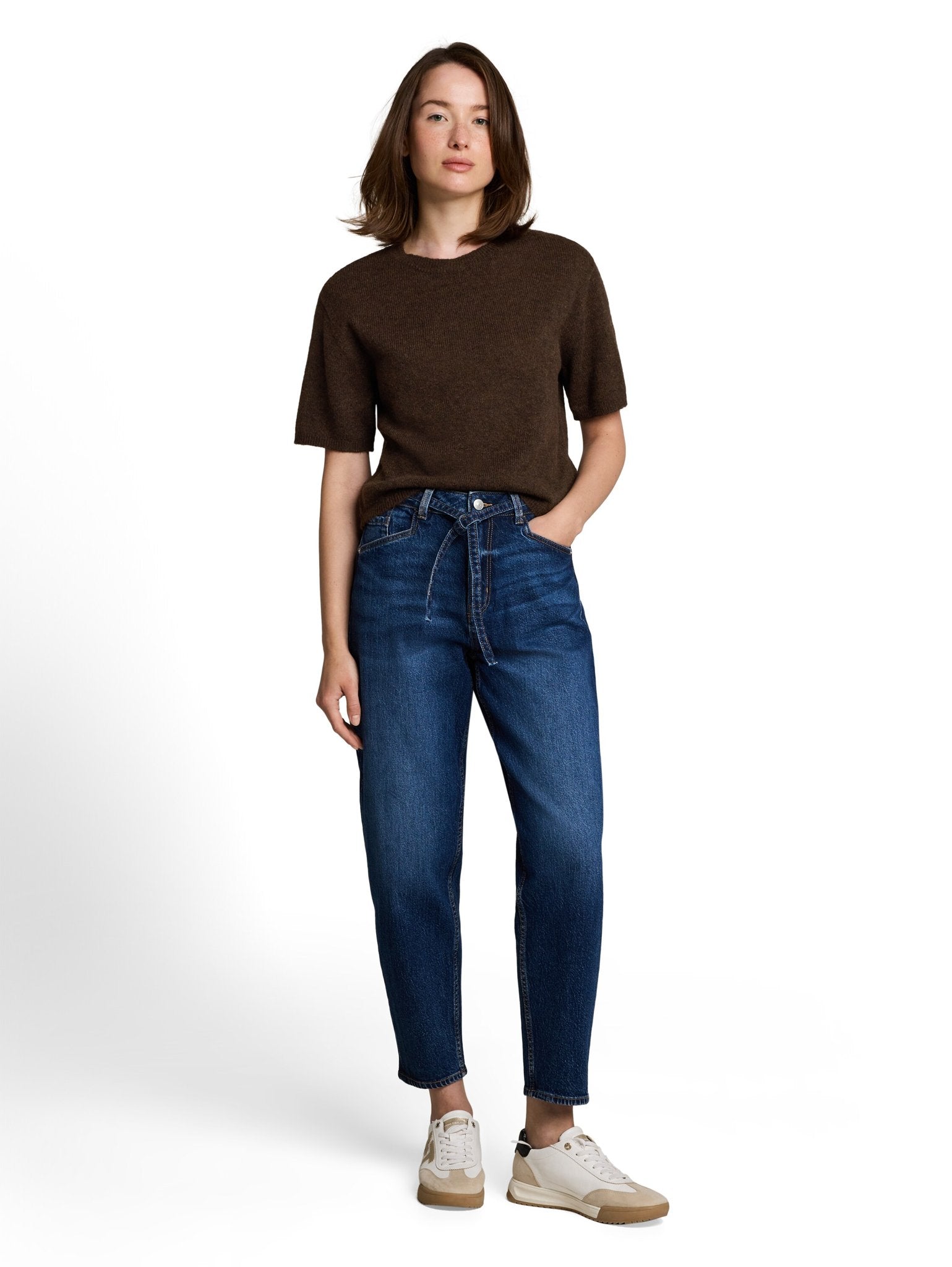 Tom Tailor denim Damen Pullover Cool Dark Brown