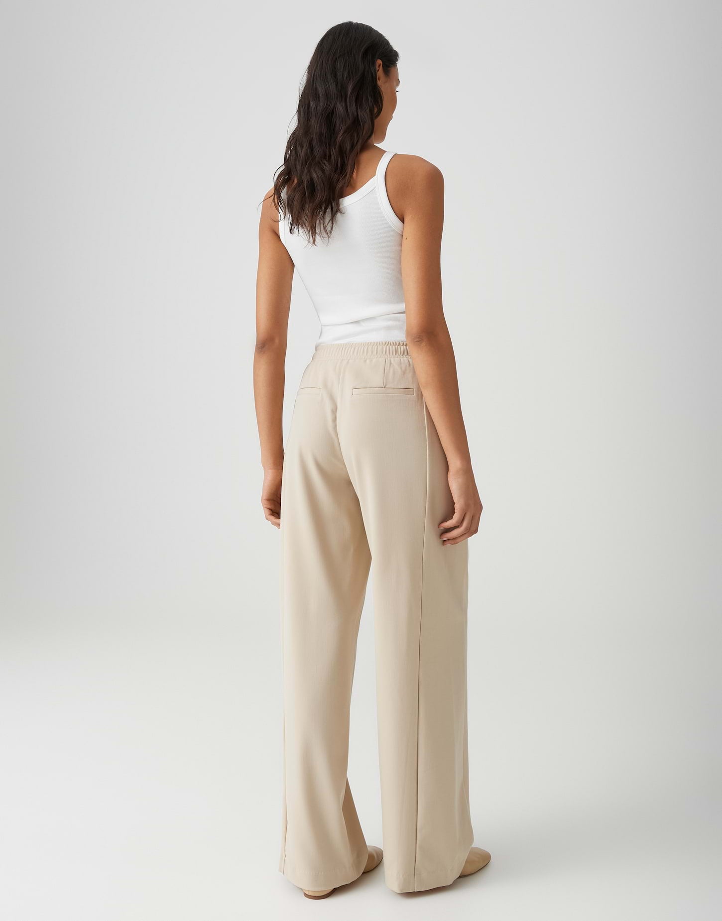 Opus Damen Hosen Soft Oat