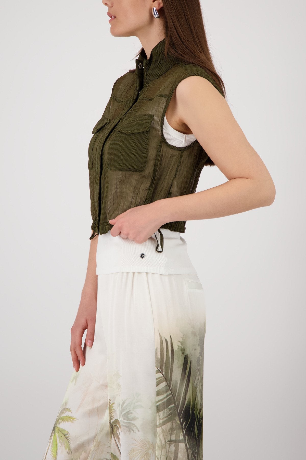 Monari Damen Indoorwesten Olive
