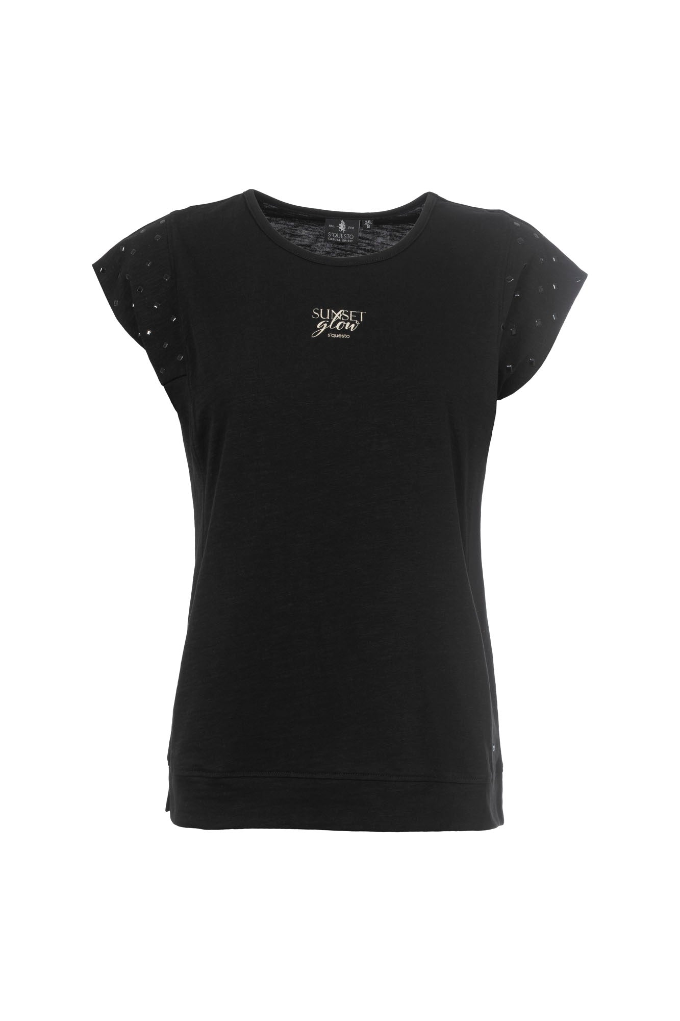 Soquesto Damen T-Shirts Schwarz