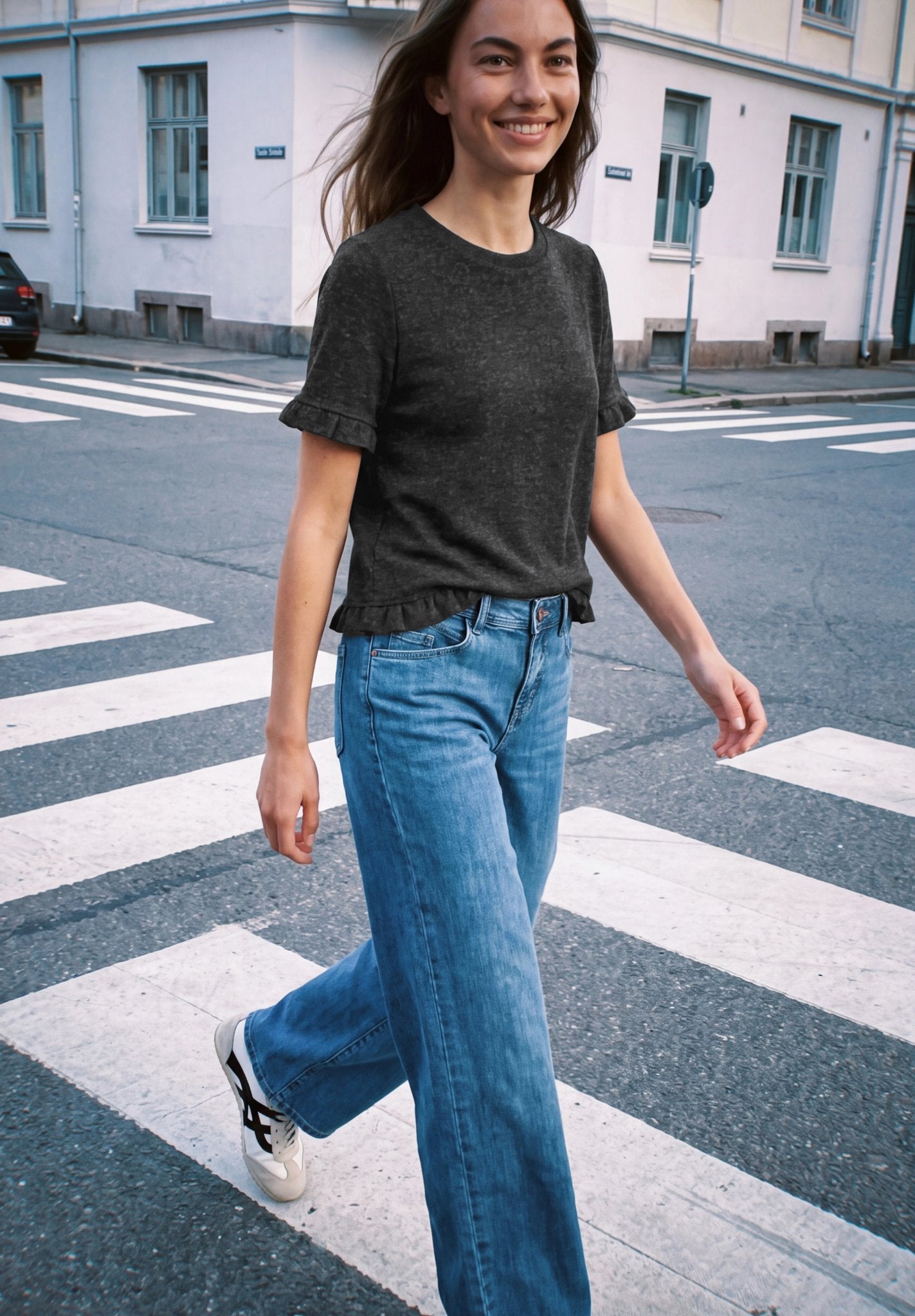 Street One Studio Damen T-Shirts  Inked Gre