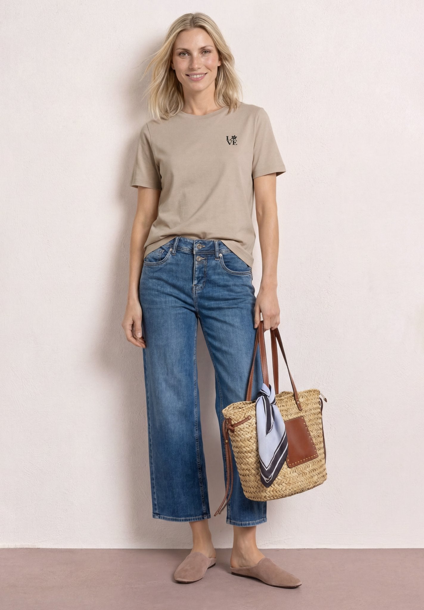 Street One Damen T-Shirts Clay Sand