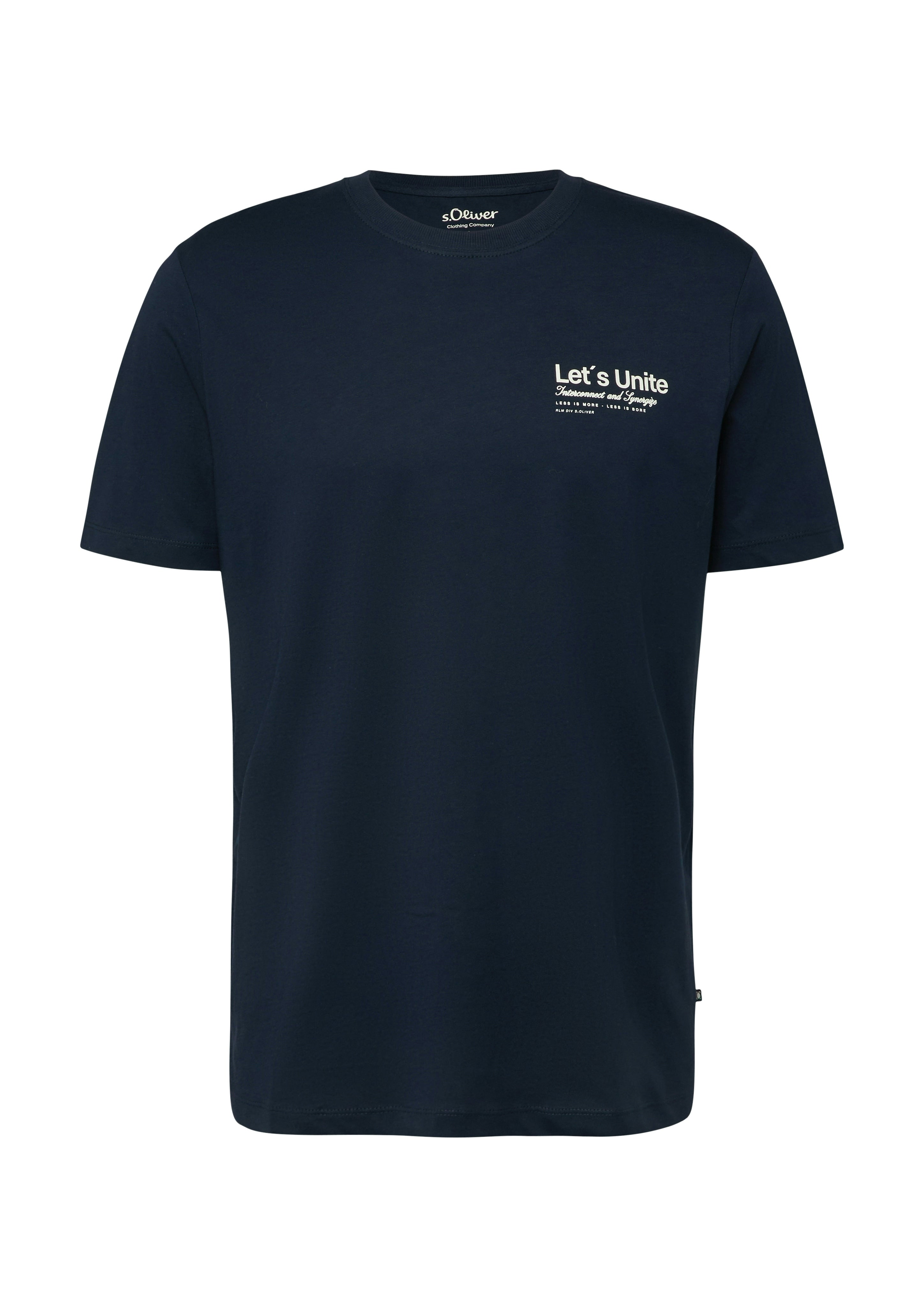 S. Oliver red Herren T-Shirts kurz Blue