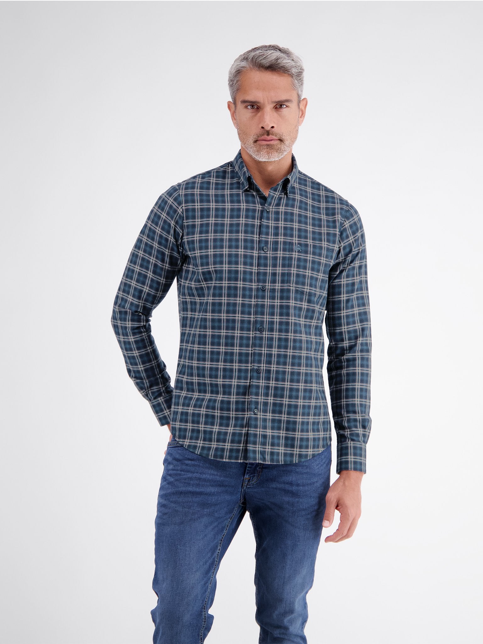 Lerros Herren Hemden Classic Navy
