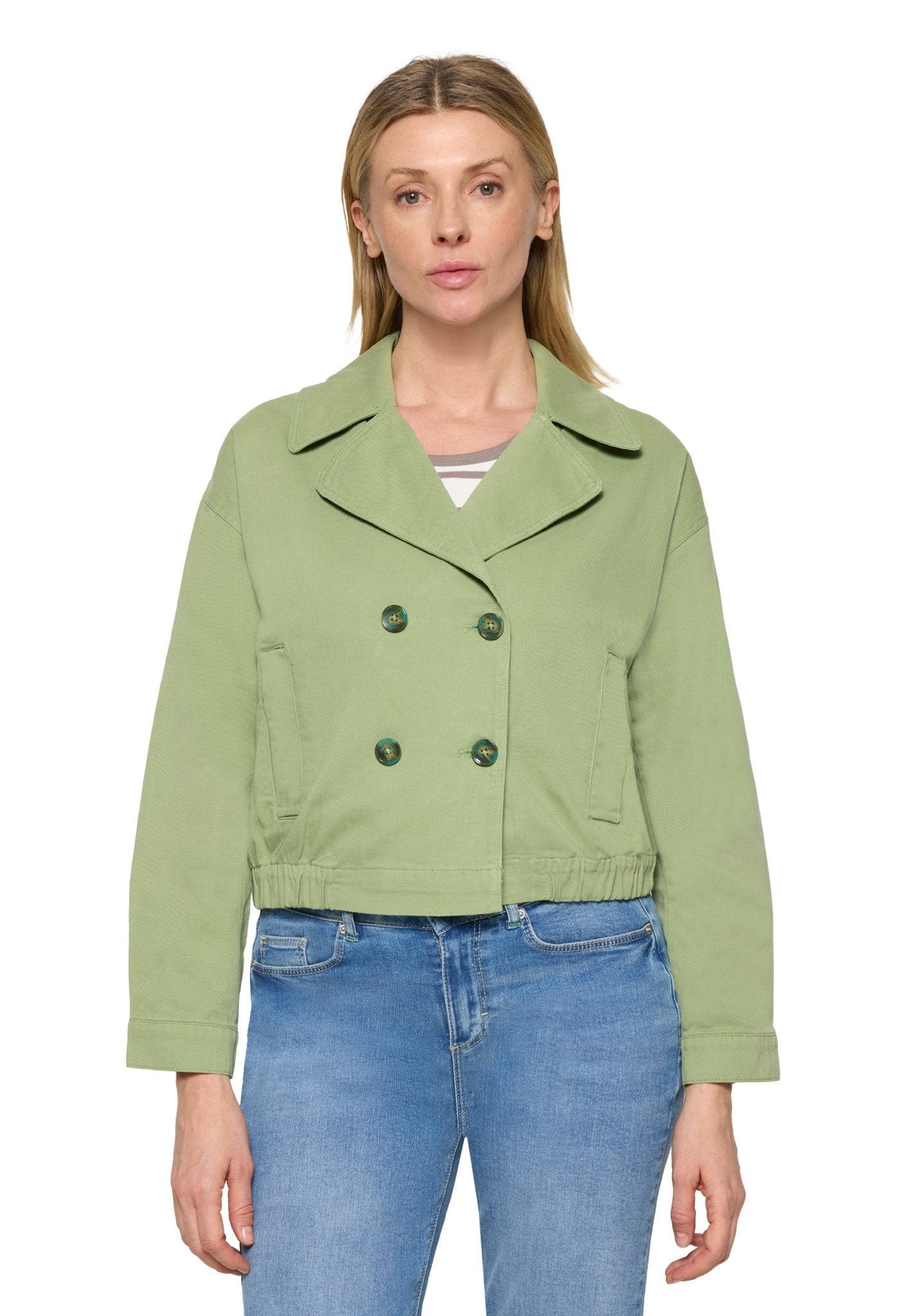Cartoon Damen Blazer Green Eyes