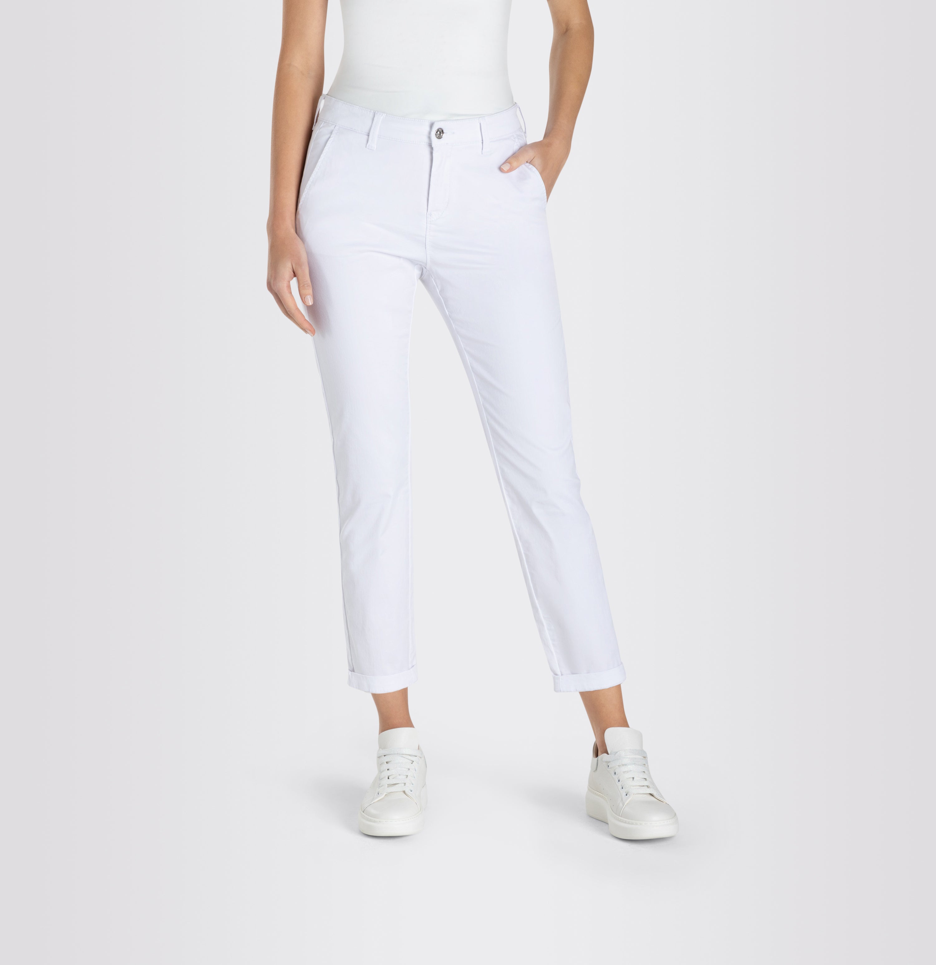 Mac Damen Hosen White