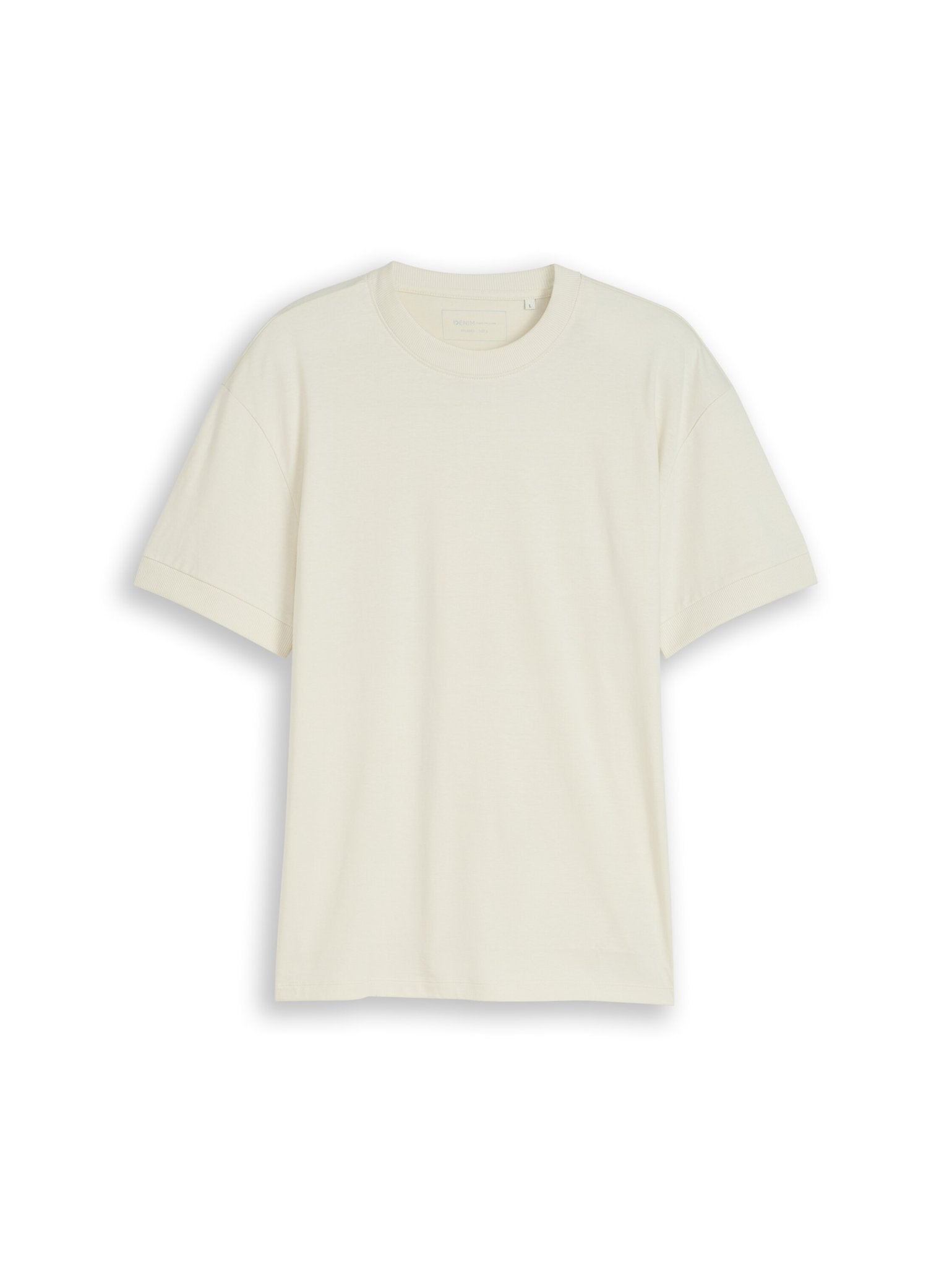 Tom Tailor denim Herren T-Shirts kurz Greyish White