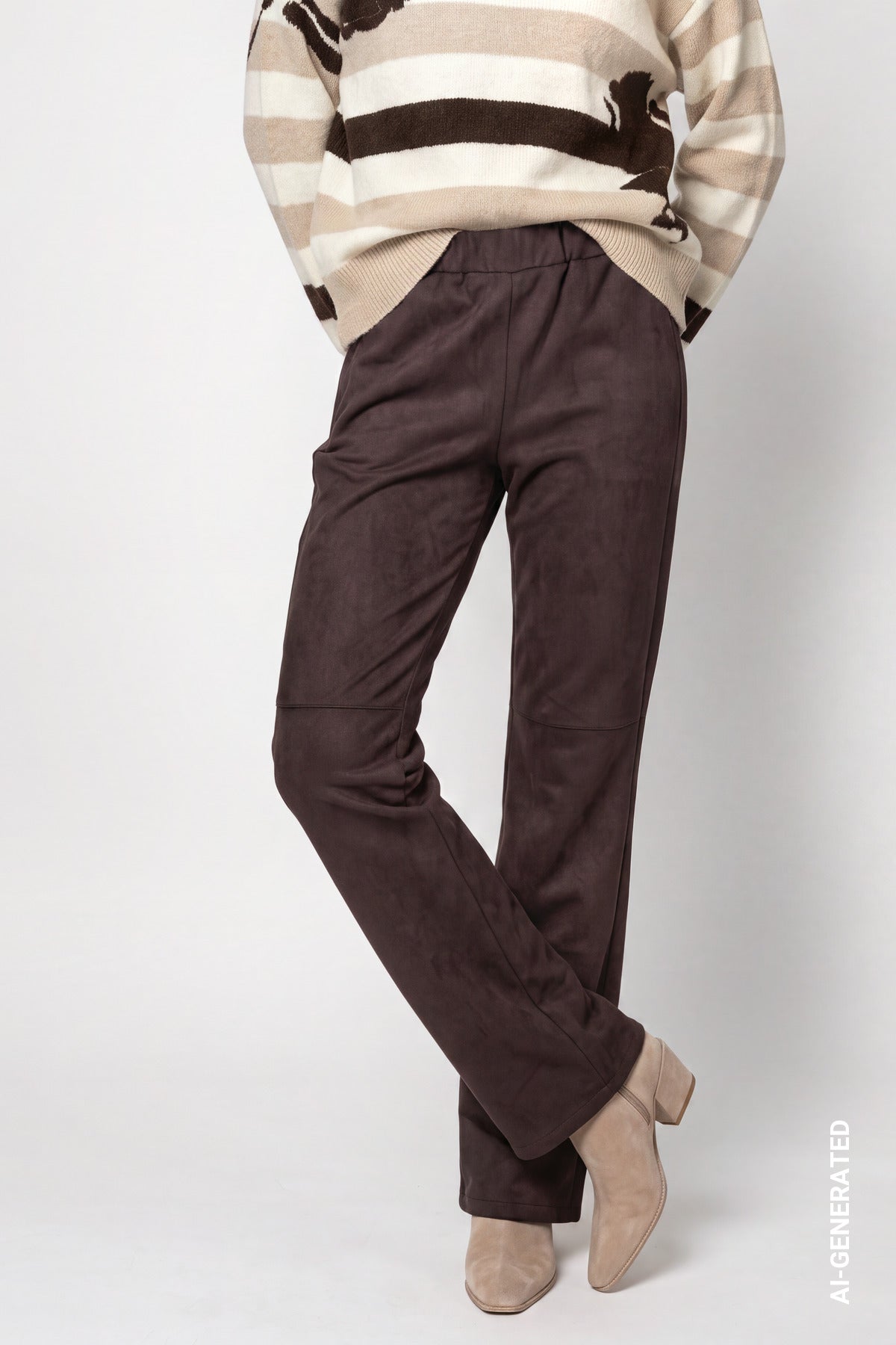 Monari Damen Hosen  Black Coffe