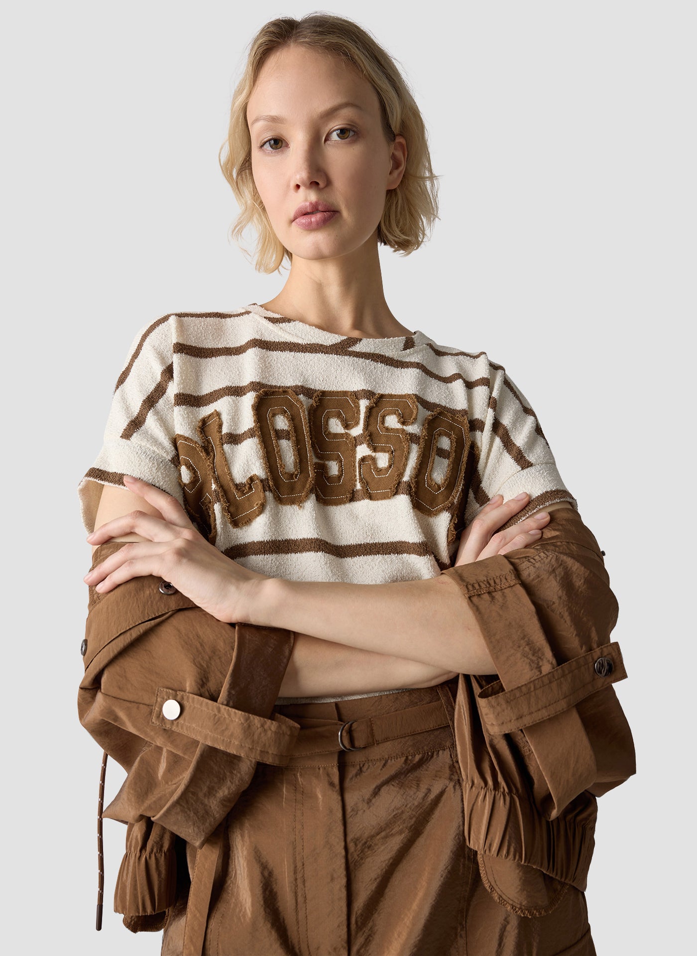 Le Comte Damen T-Shirts Nougat