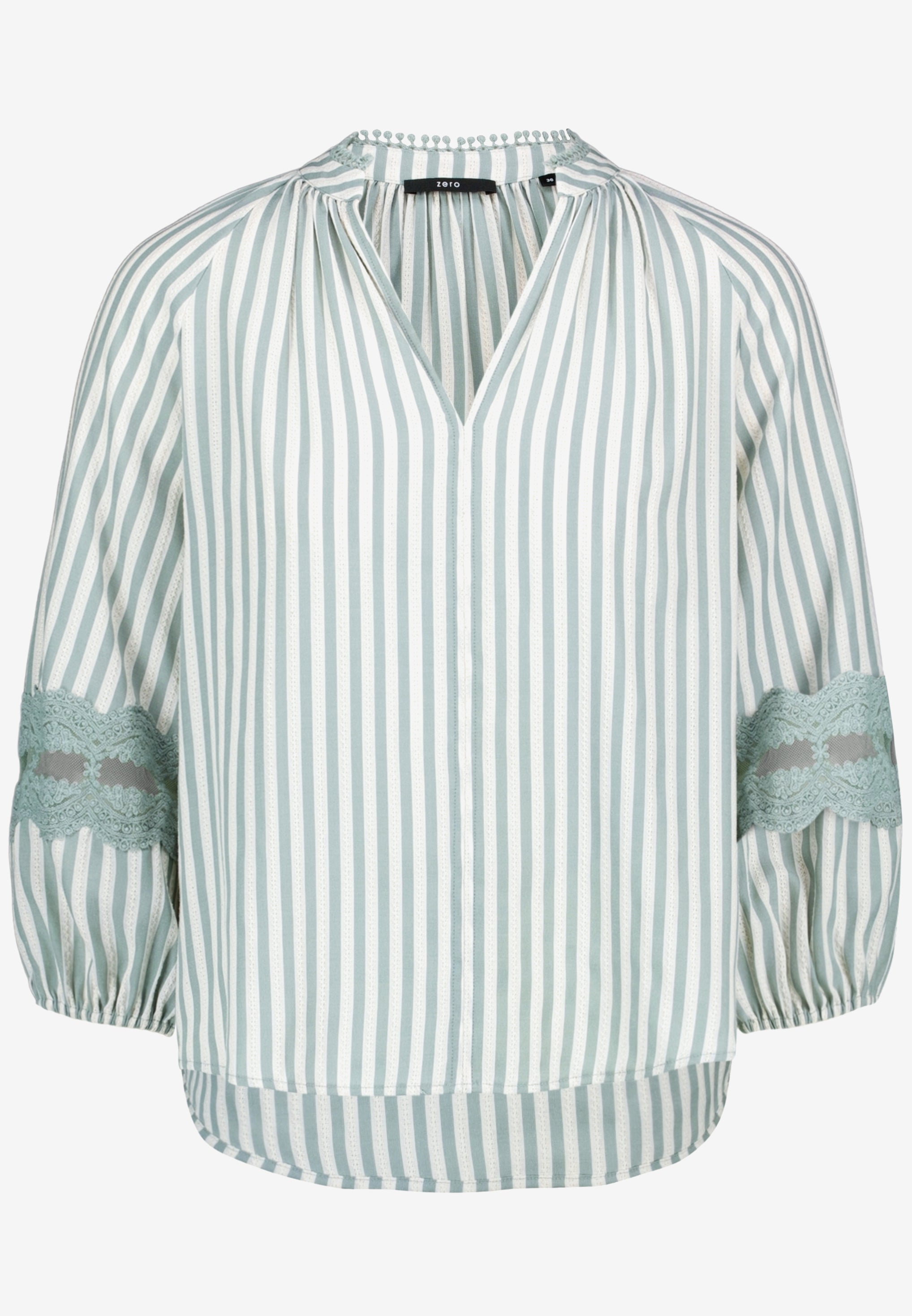 Zero Damen Blusen Cream/Blue