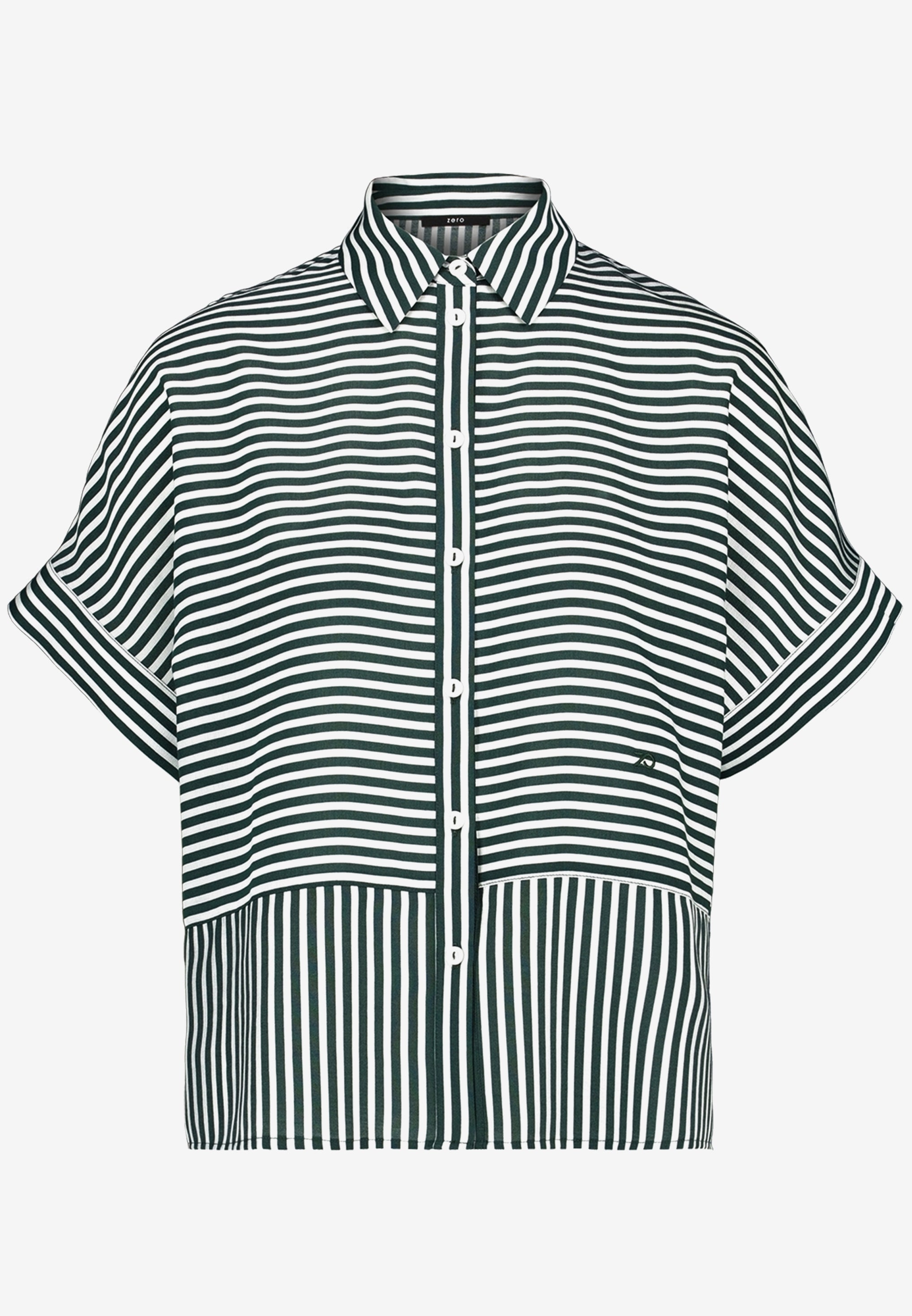 Zero Damen Blusen Green/Cream