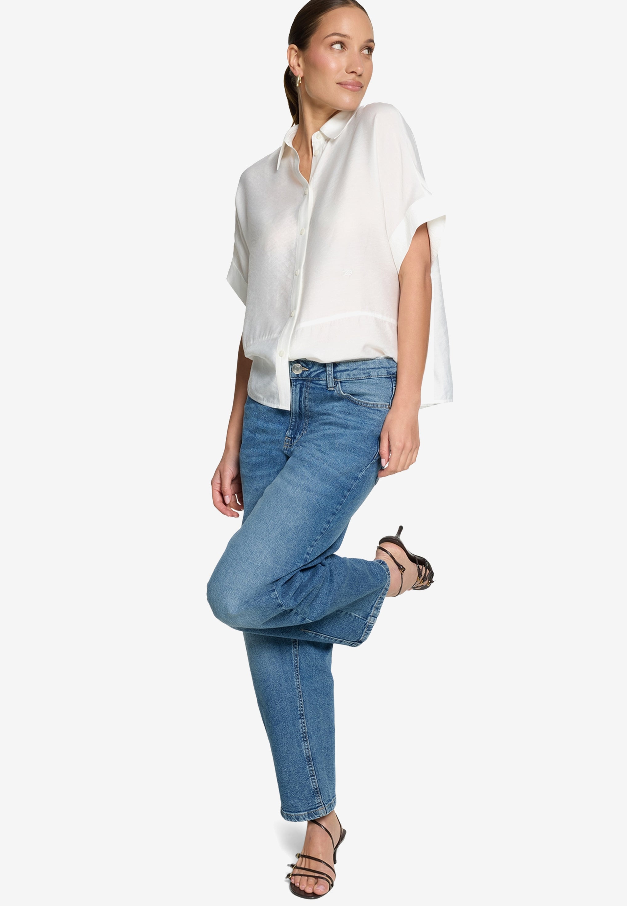 Zero Damen Blusen Offwhite