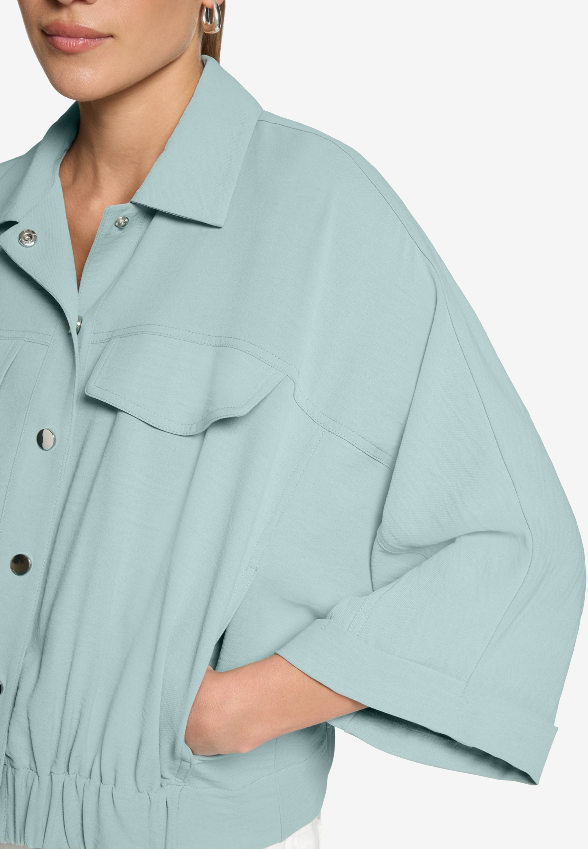 Zero Damen Blazer Silver Blue
