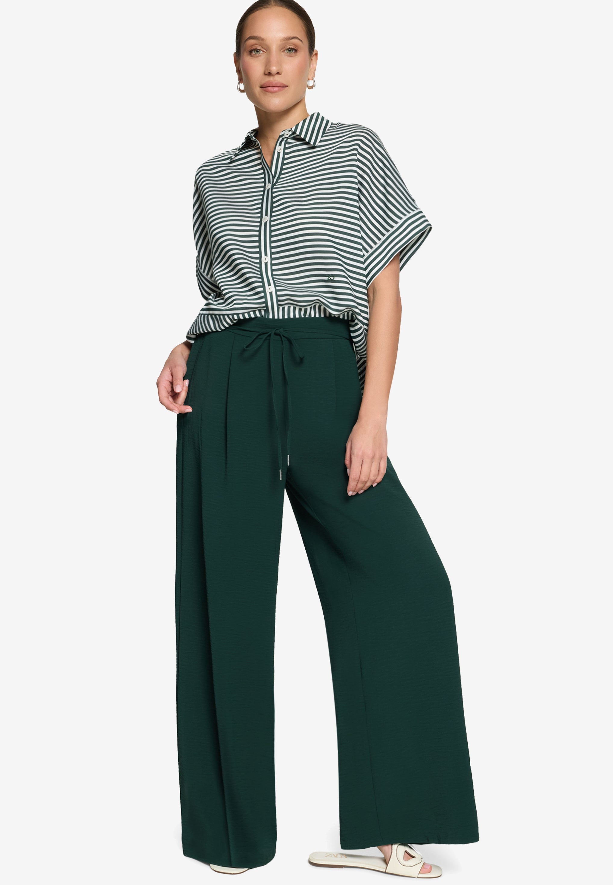 Zero Damen Hosen Green Forest