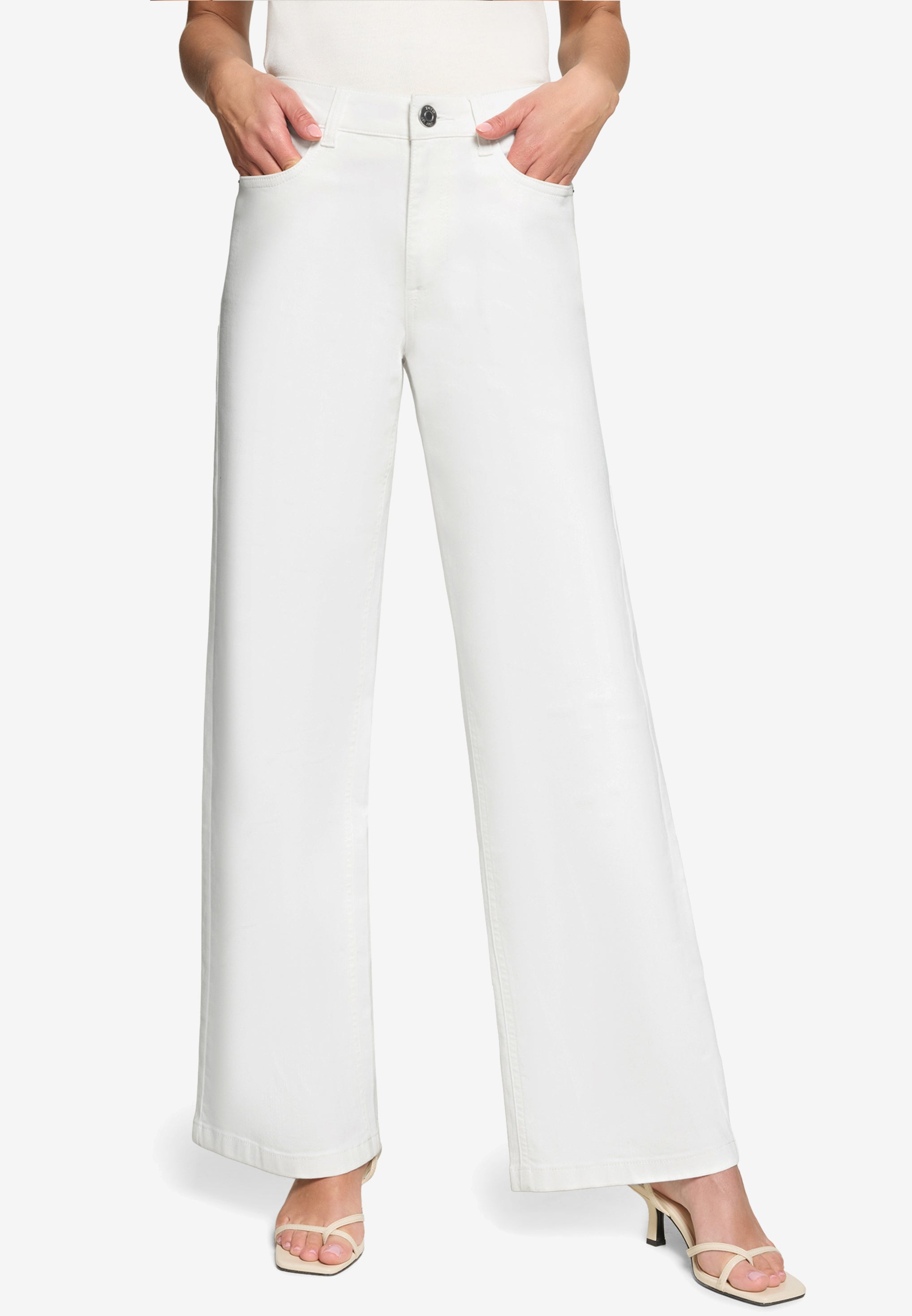 Zero Damen Jeans Cream Denim