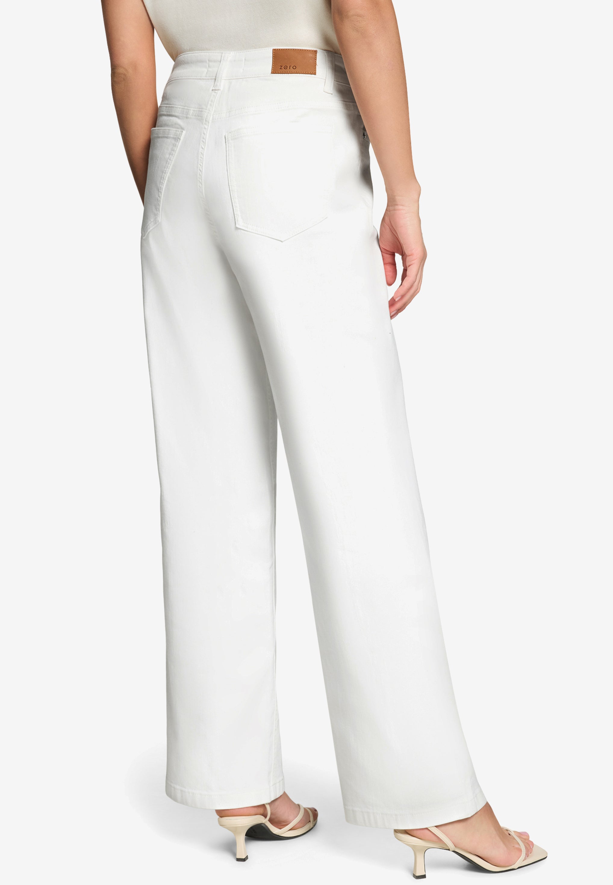 Zero Damen Jeans Cream Denim
