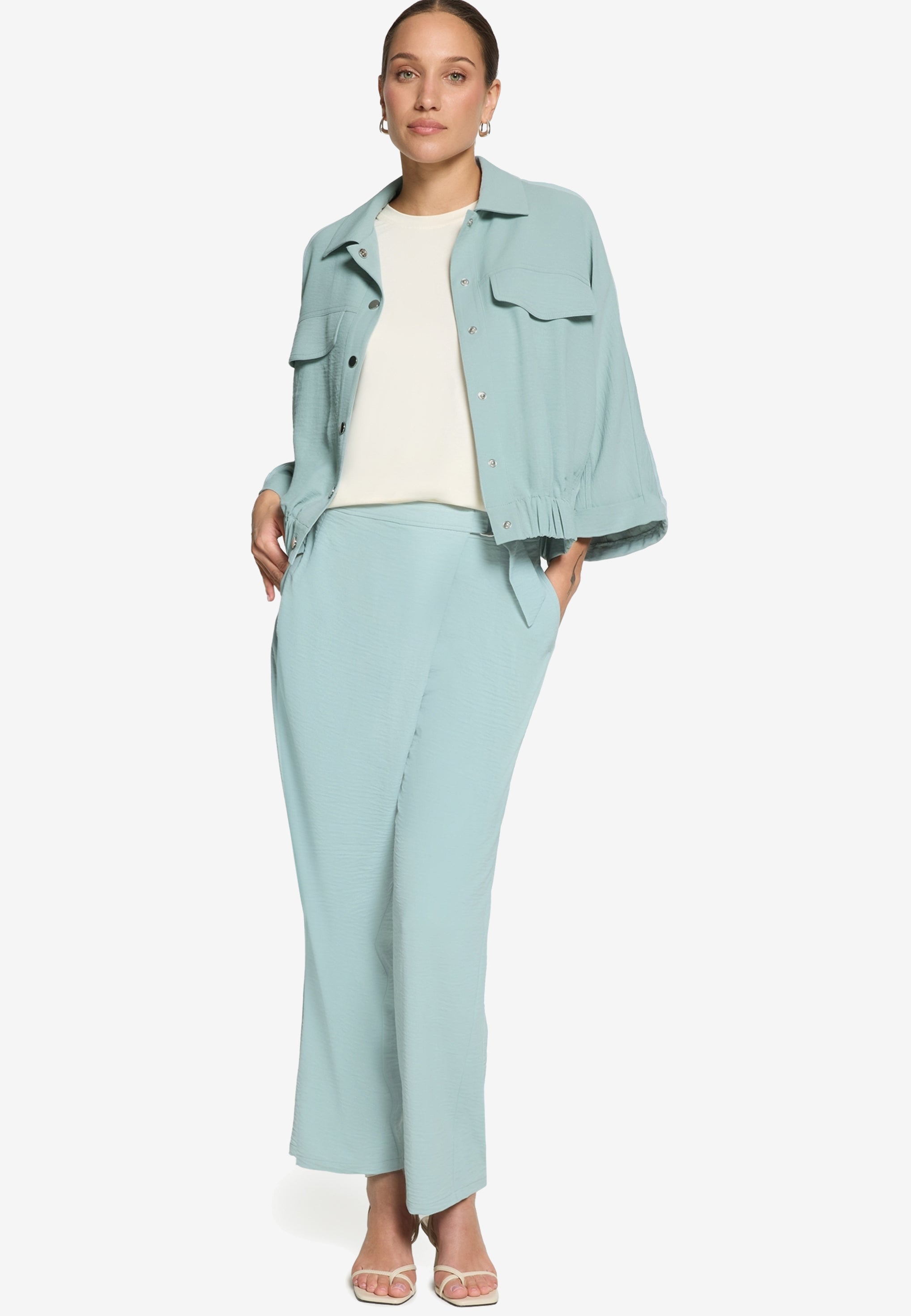 Zero Damen Jeans Silver Blue