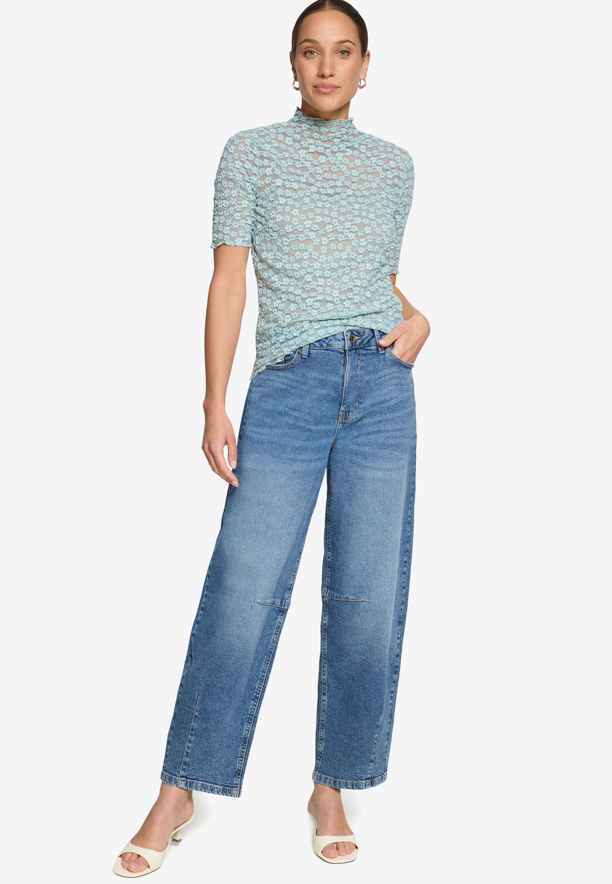 Zero Damen T-Shirts Silver Blue