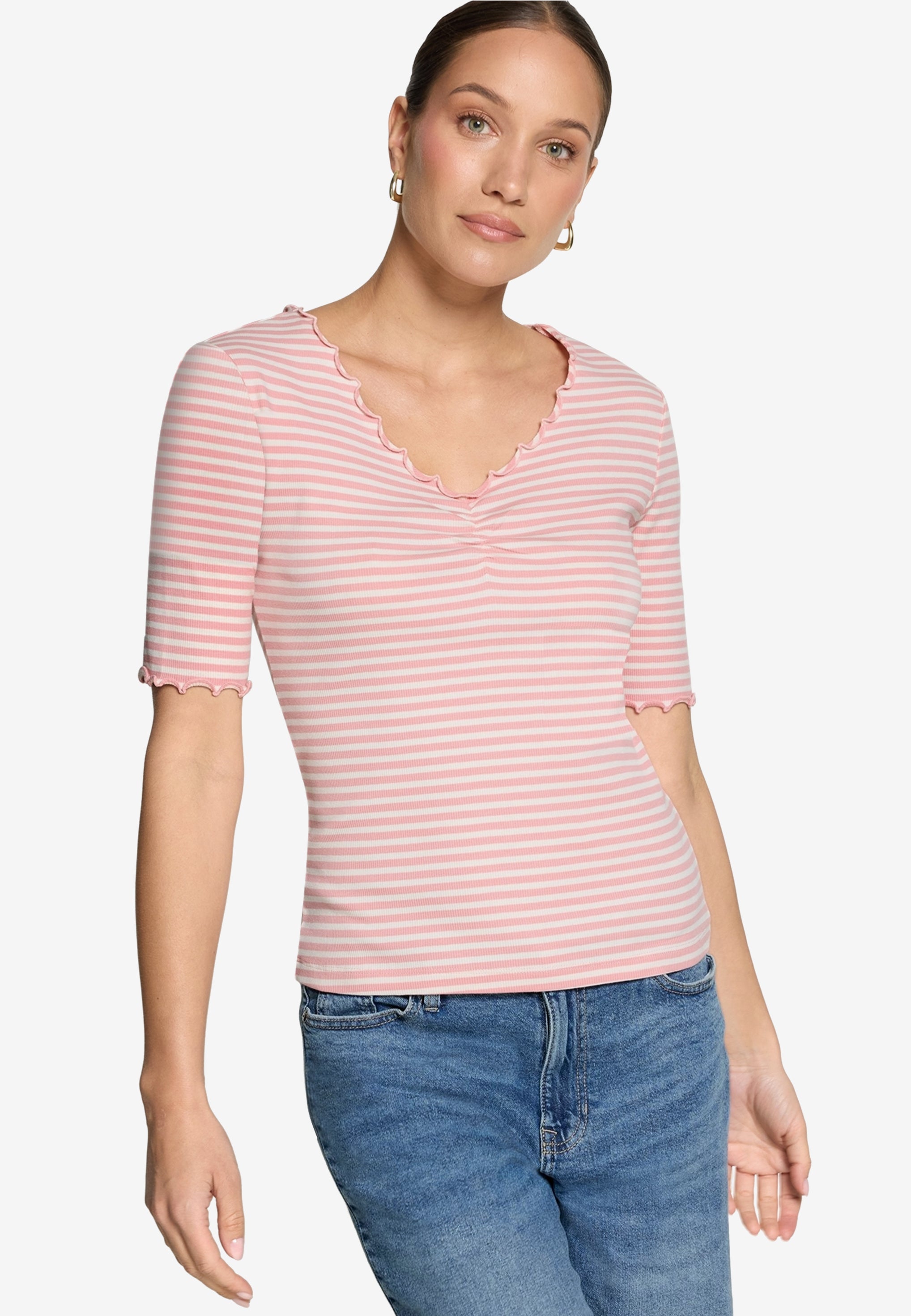 Zero Damen T-Shirts Rosé/Cream