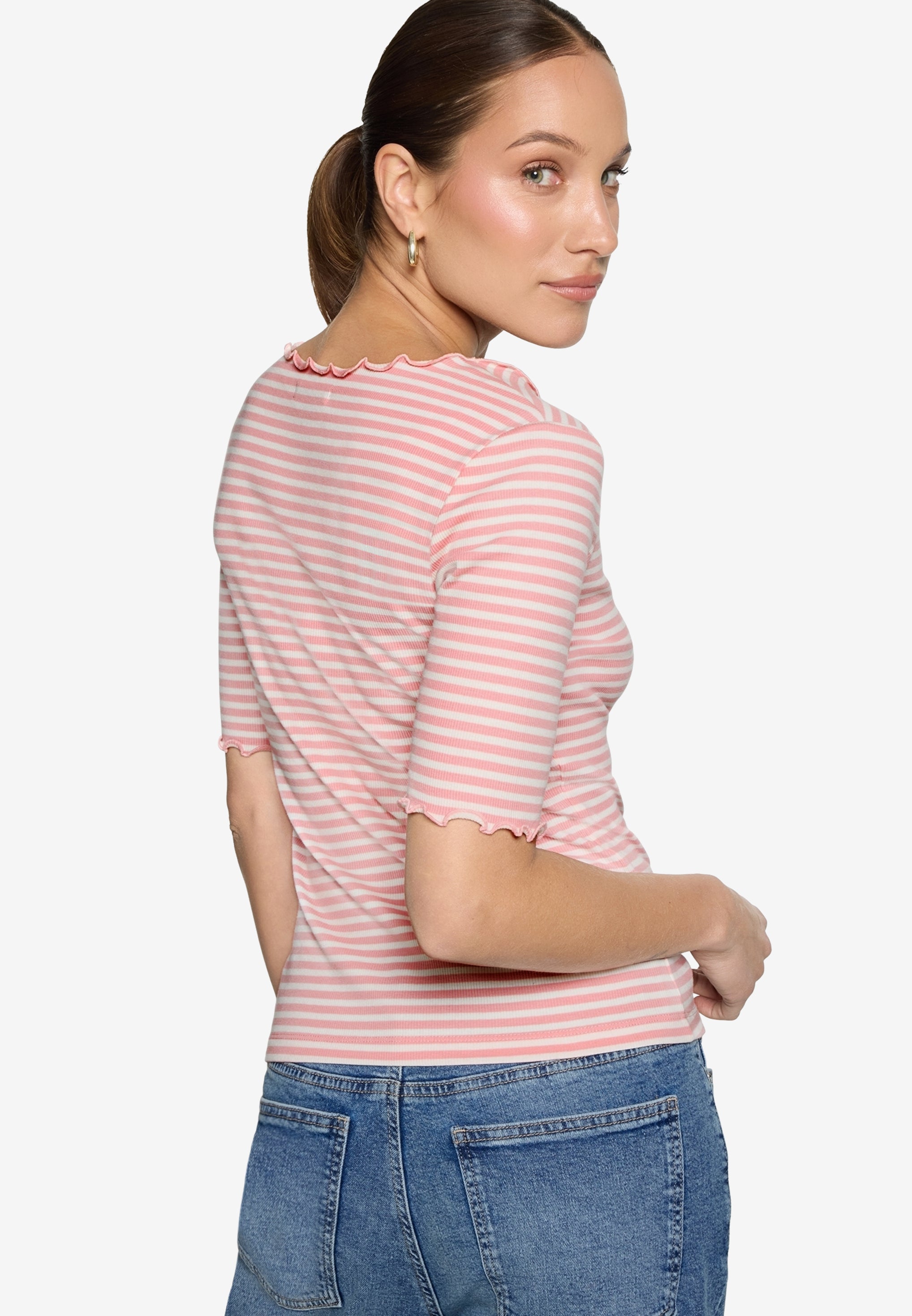 Zero Damen T-Shirts Rosé/Cream