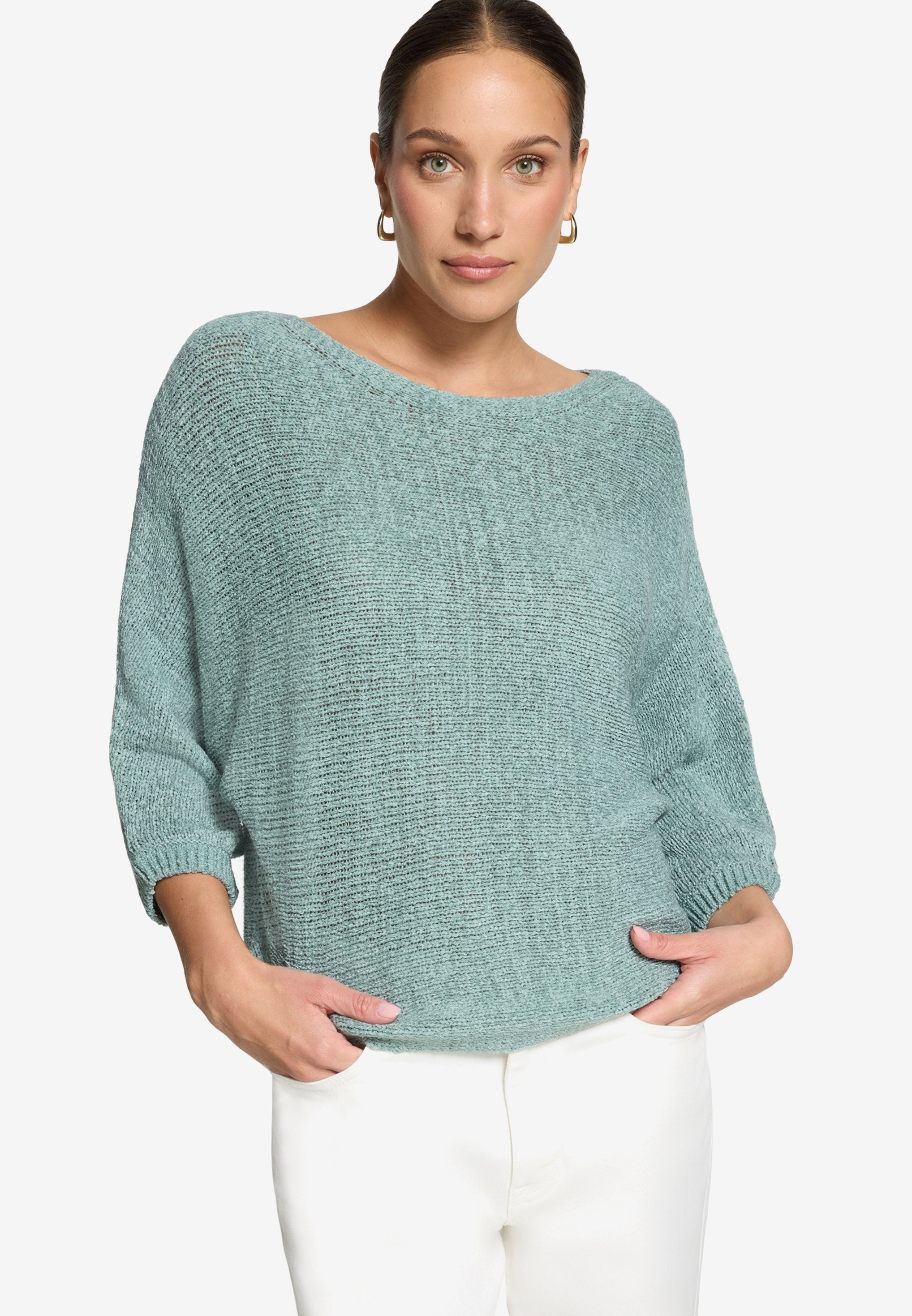 Zero Damen Pullover Silver Blue