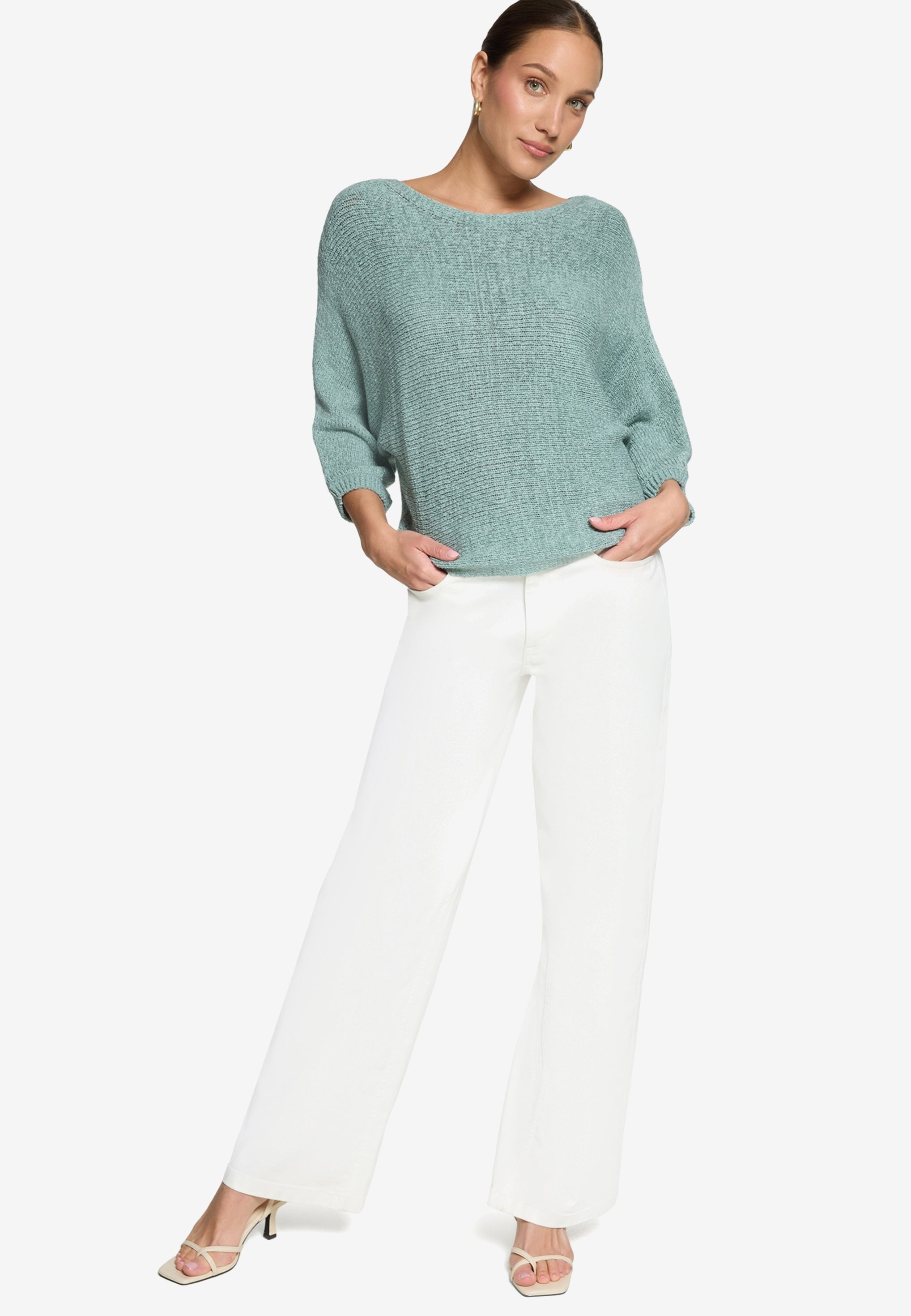 Zero Damen Pullover Silver Blue