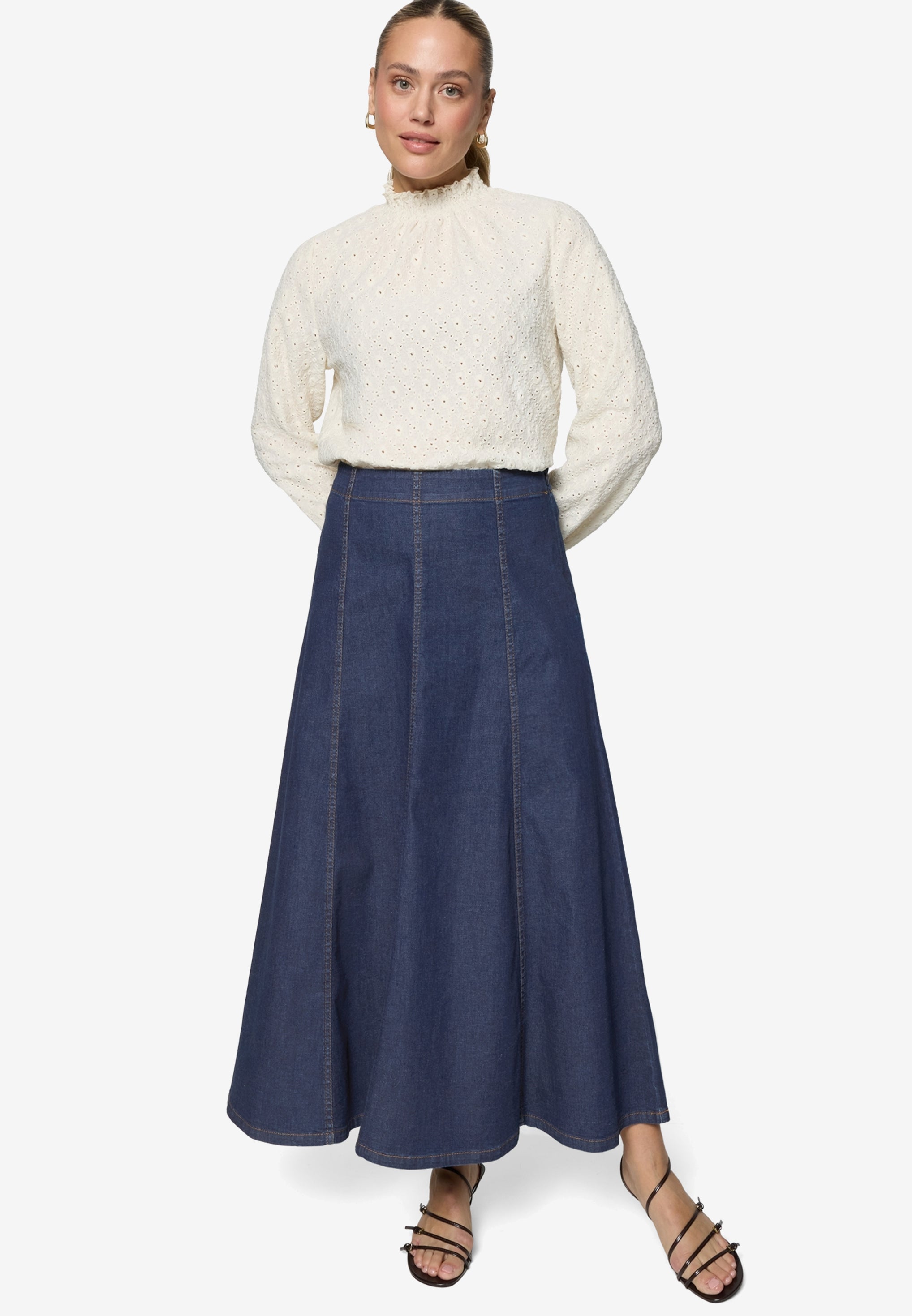 Zero Damen Rock Dark Blue Denim