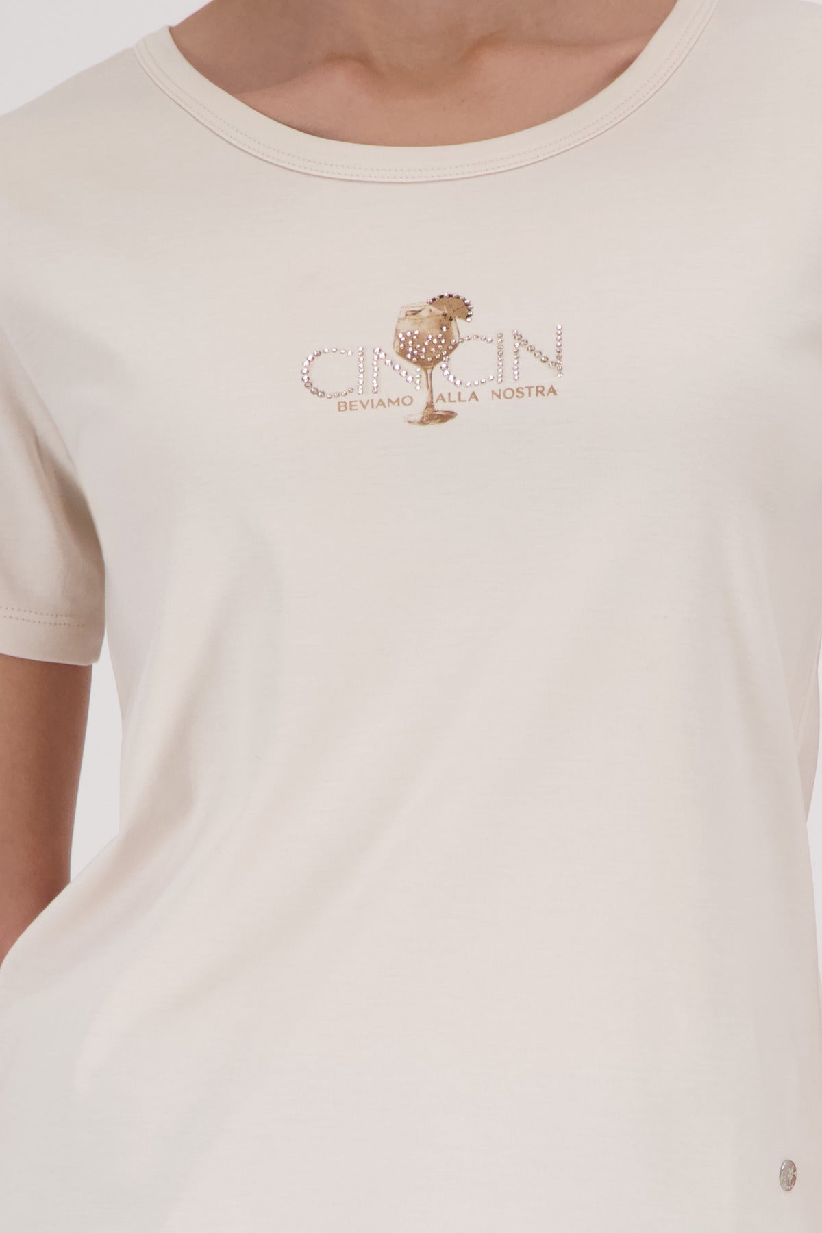 Monari Damen T-Shirts  Champagne B