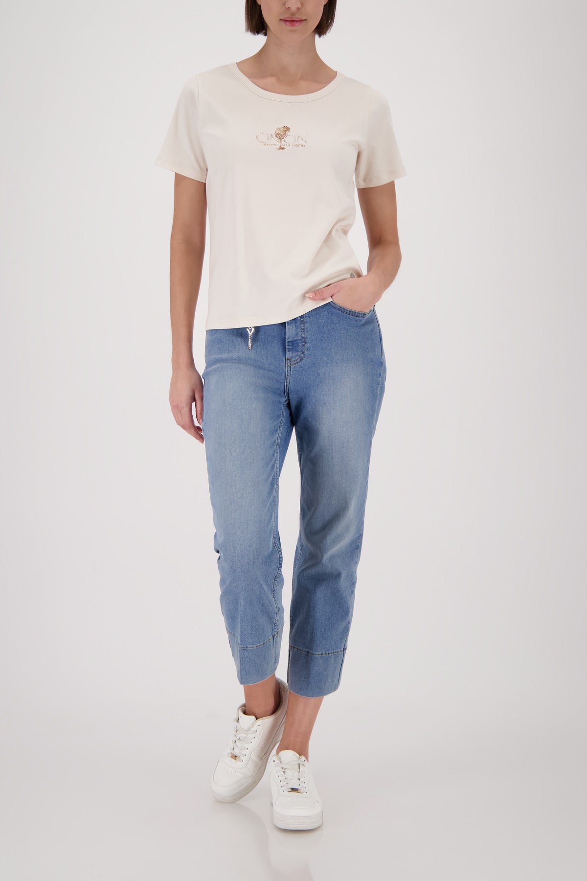 Monari Damen T-Shirts  Champagne B